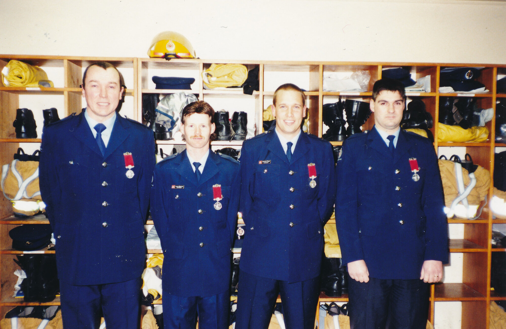 Silverstream Volunteer Fire Brigade; awards; 1998; M Waters,  J Mercer, Q Ward, N Brown