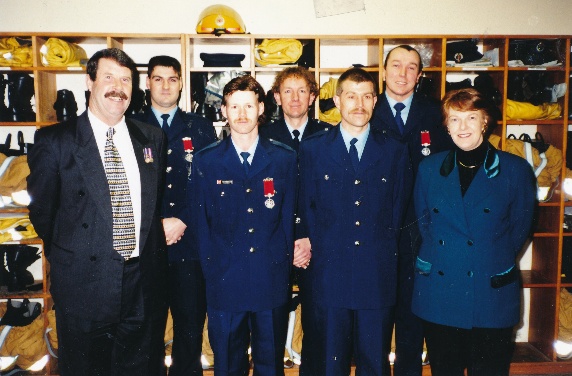Silverstream Volunteer Fire Brigade; awards; 1998; J Govan, N Brown, J Mercer, R Bain, M Payne, M Waters, J Martin (CEO)