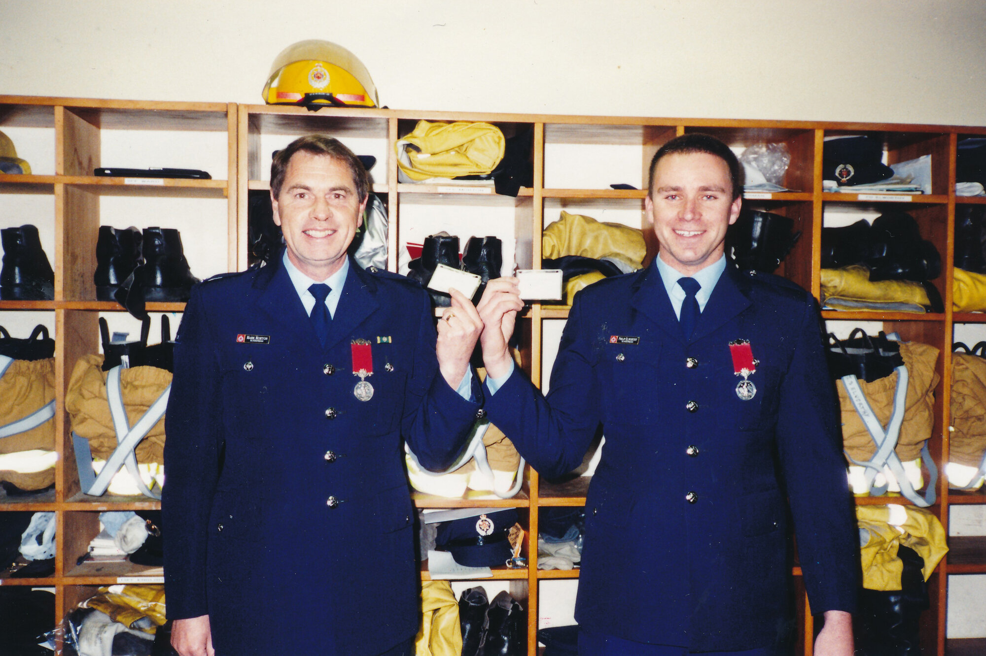 Silverstream Volunteer Fire Brigade; awards; 1998; M Morton &ndash; 7 years of service and P Elworthy