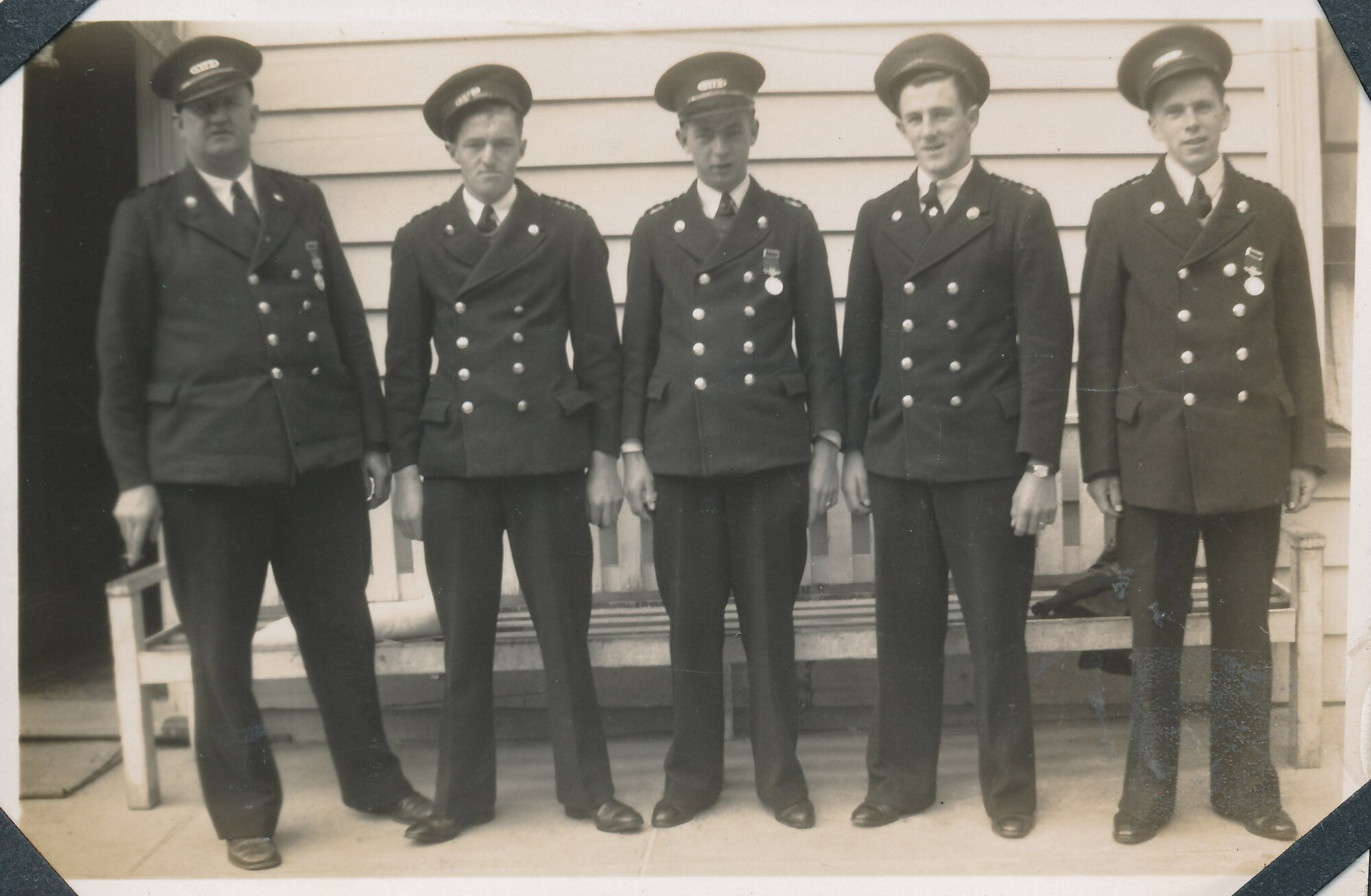 Silverstream Volunteer Fire Brigade group, 1948? Napier 