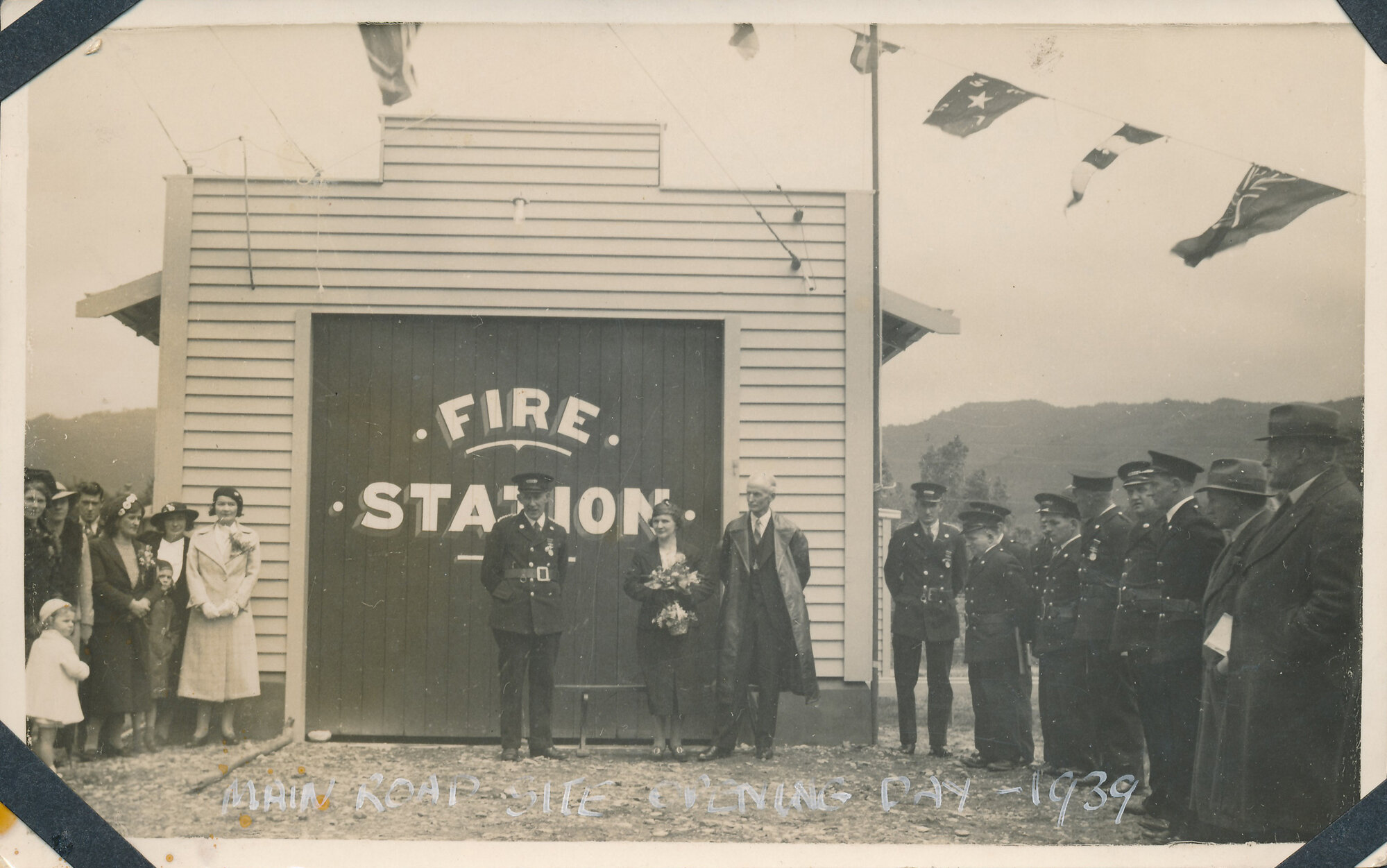 Silverstream Volunteer Fire Brigade building 1; Main Road South site; opening, 1938