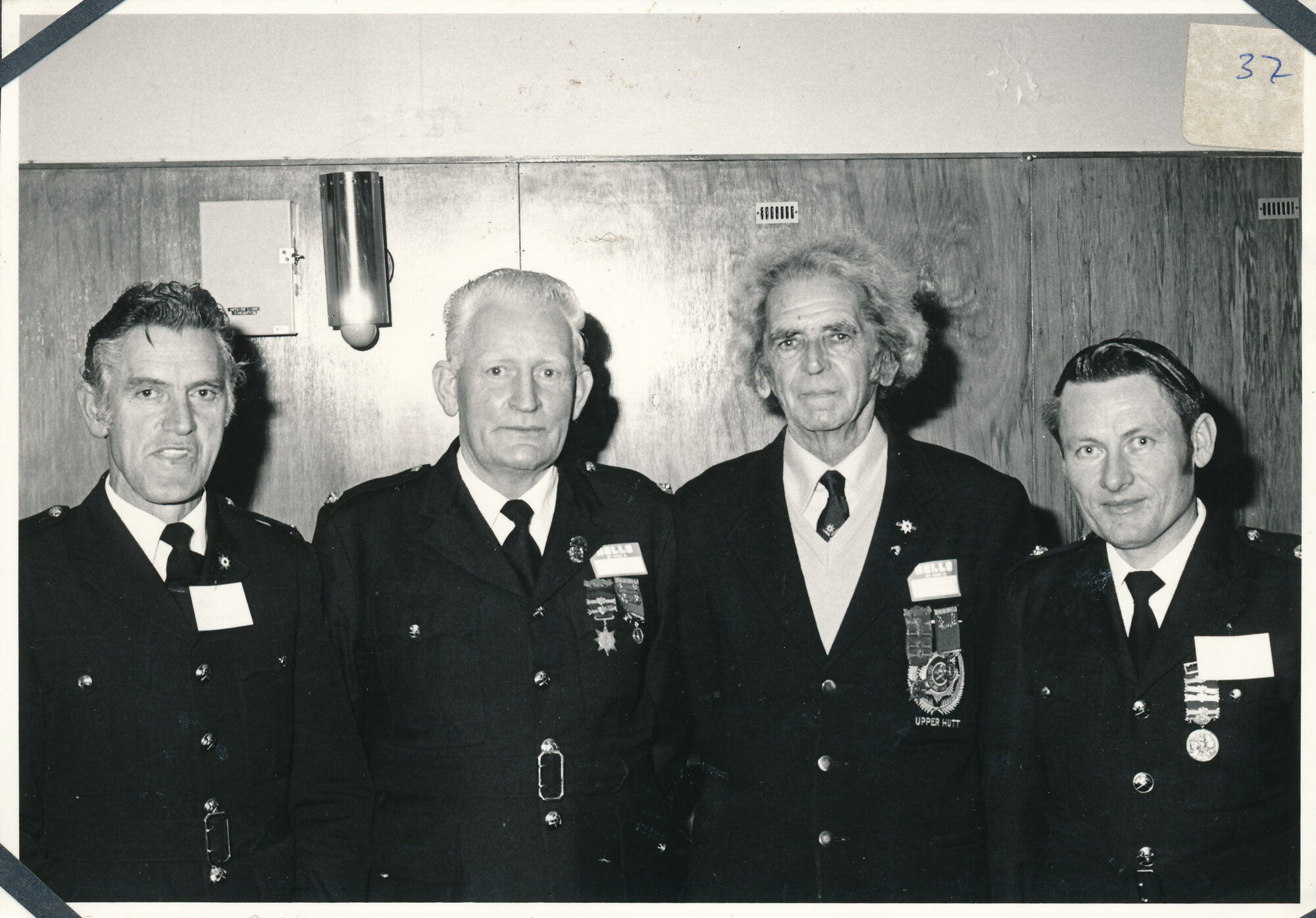 Silverstream Volunteer Fire Brigade group, 1970s, Stokes Valley