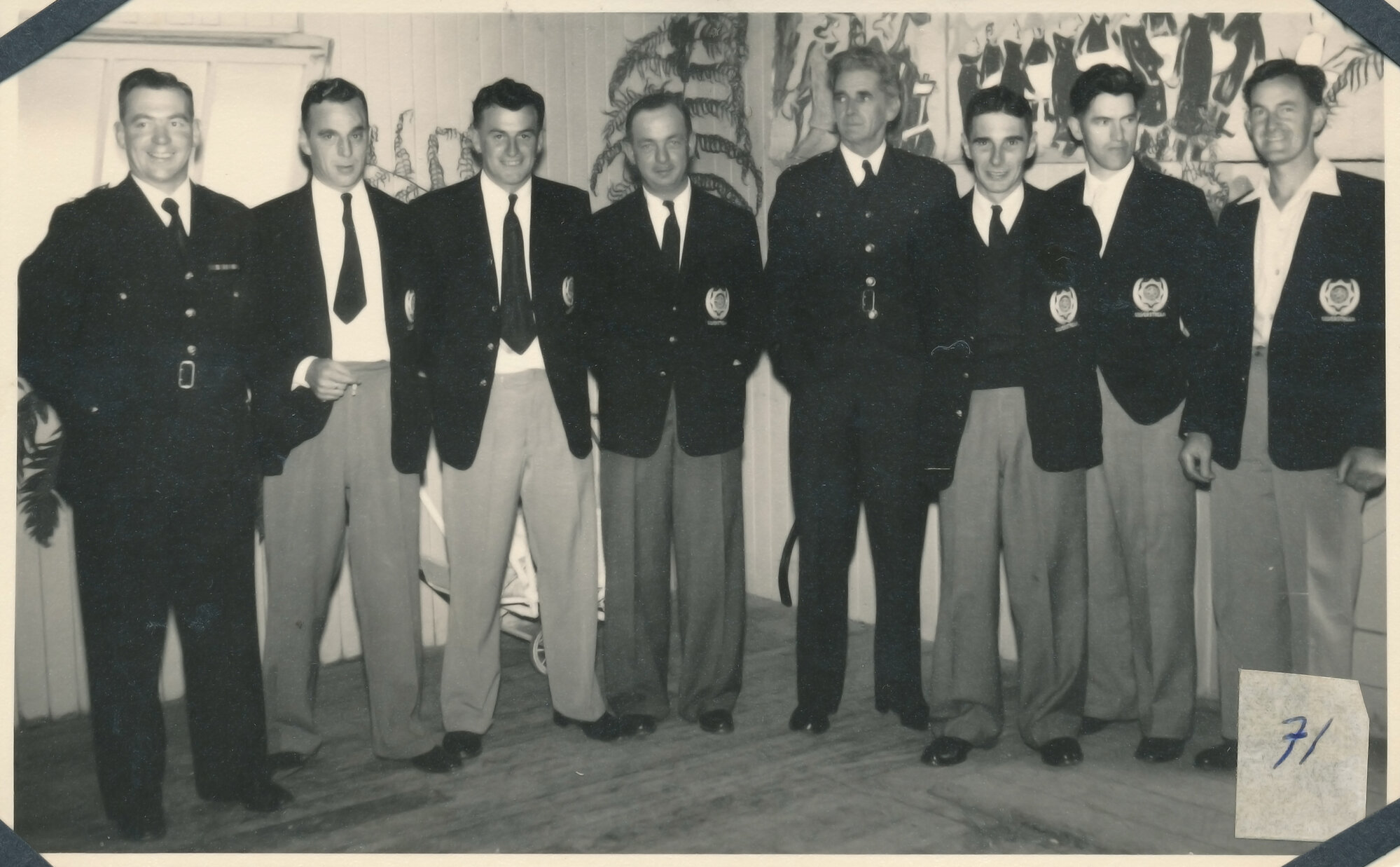 Silverstream Volunteer Fire Brigade group, 1960s; Trentham hall 