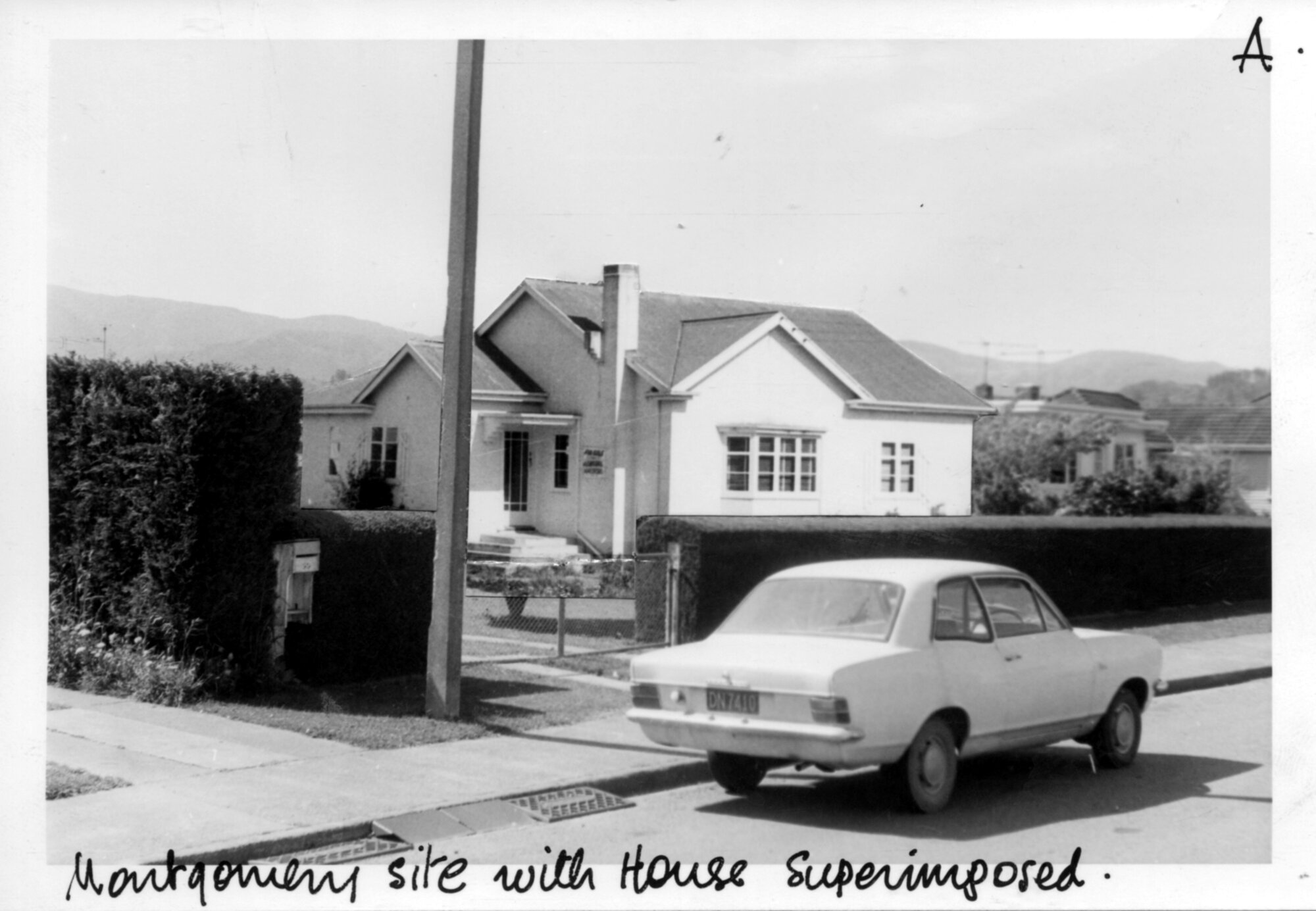 House, unidentified; pictured in Montgomery Crescent
