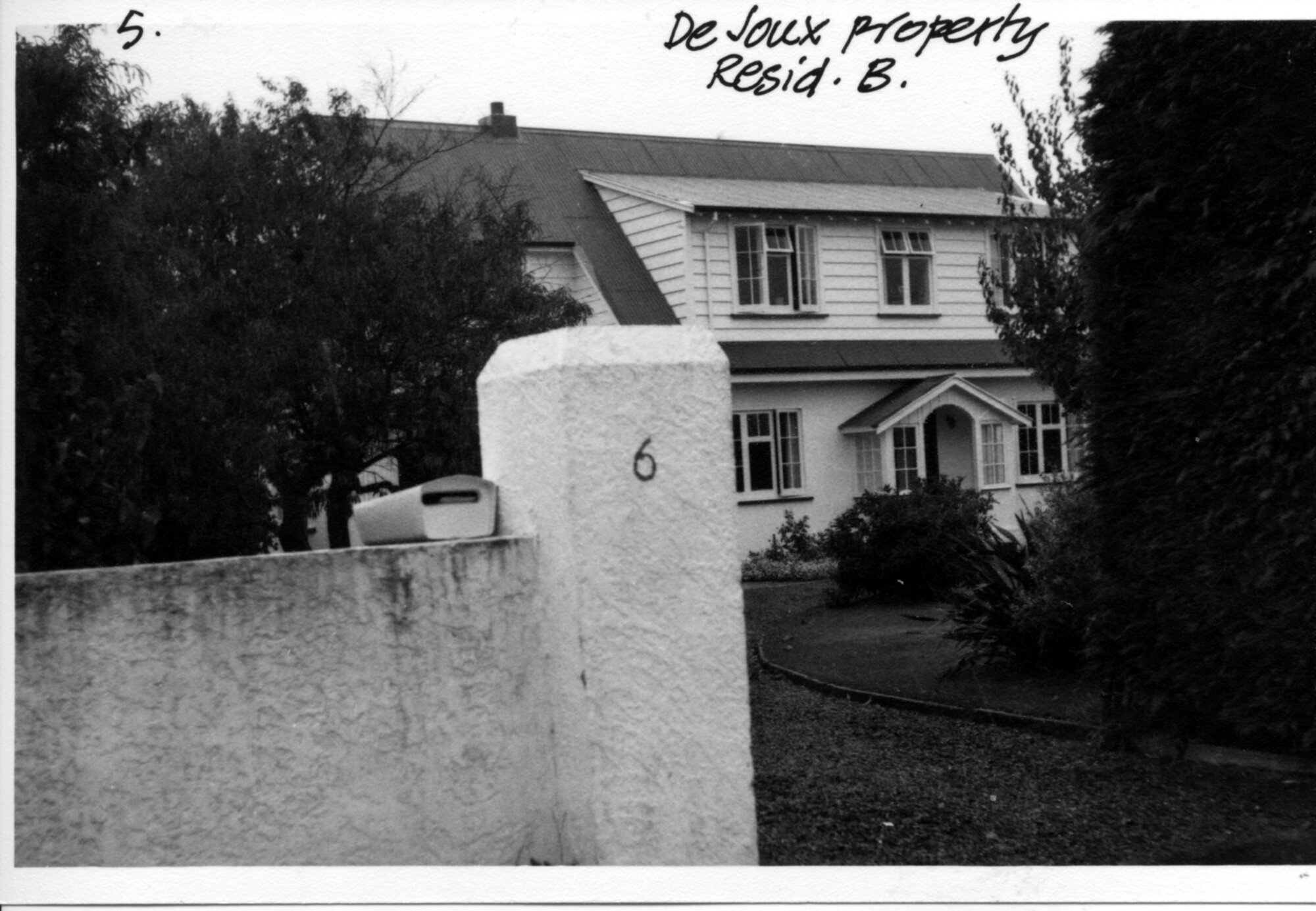House, Fortune Lane, No. 6; Residential B classification