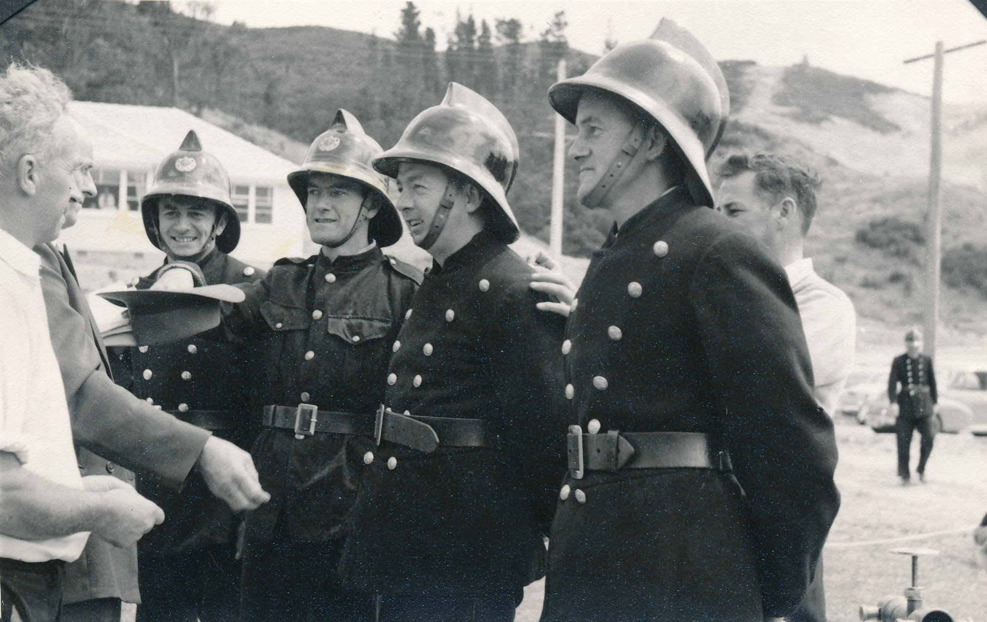 Silverstream Volunteer Fire Brigade group, 1960s?