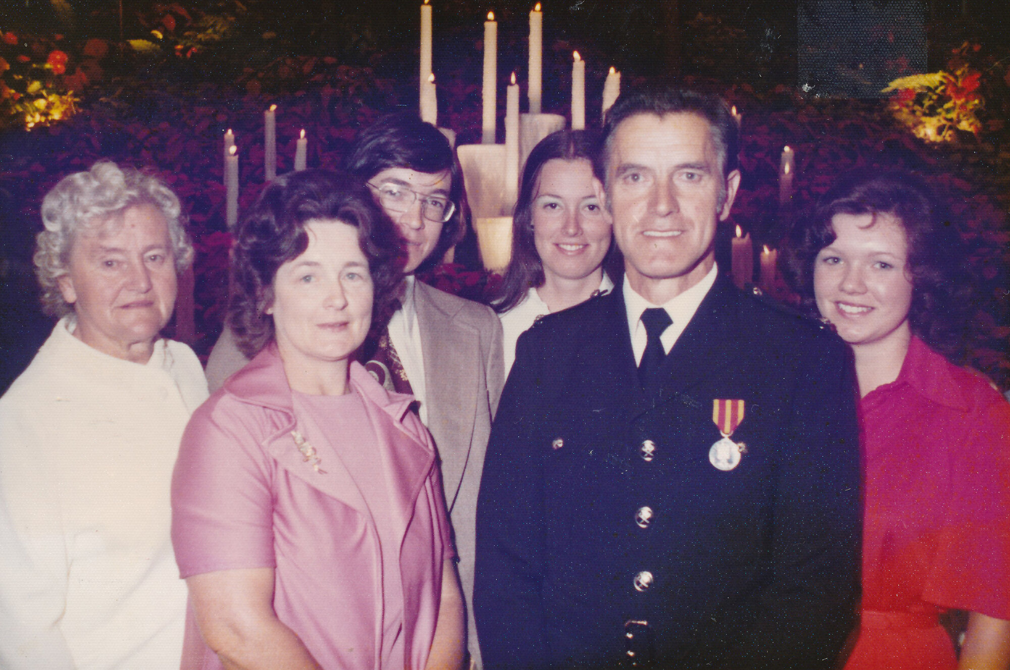Silverstream Volunteer Fire Brigade; awards; 1977; Fred Stringer with Queen's Fire Service Medal; February 1977