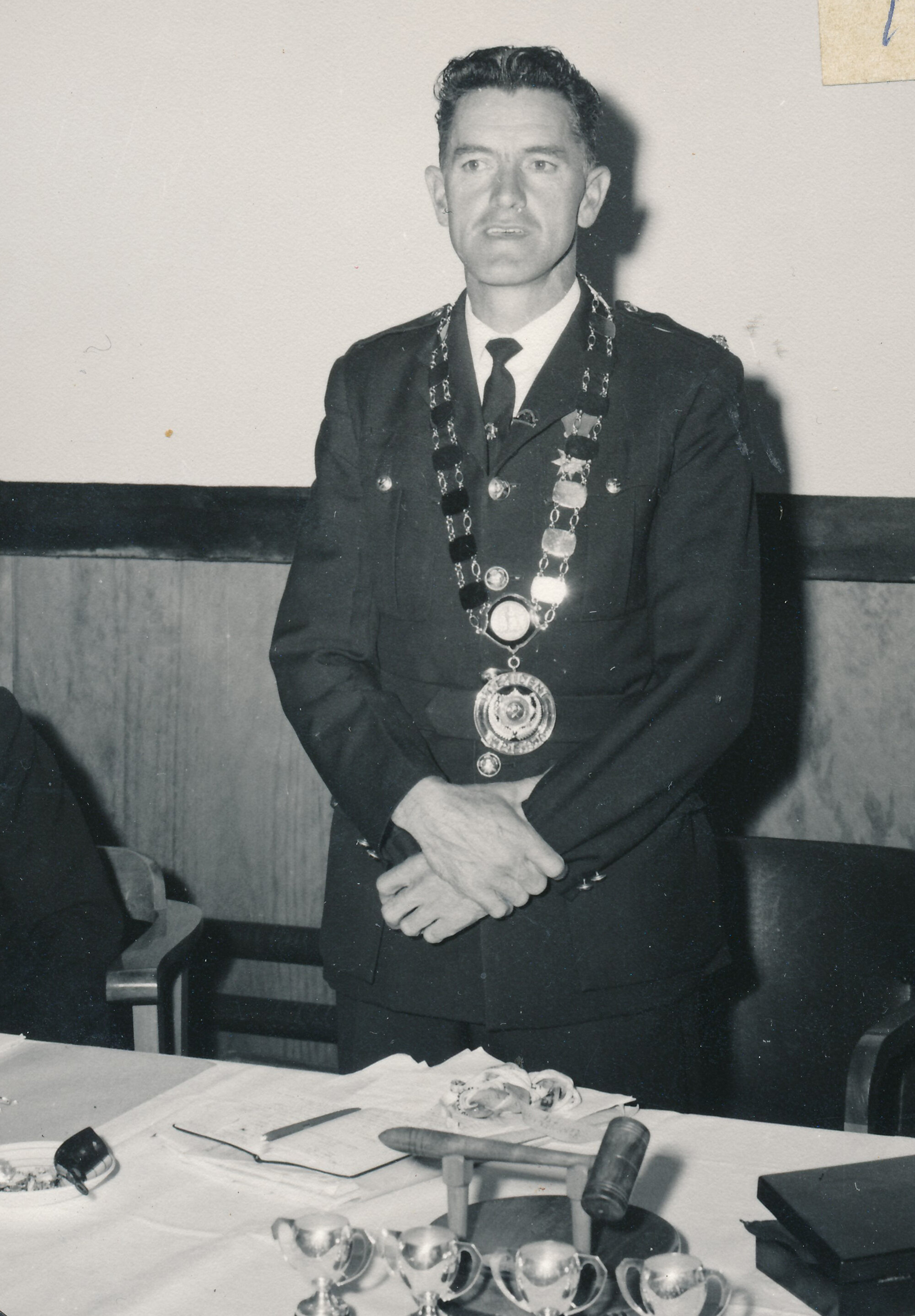 Silverstream Volunteer Fire Brigade; Fred Stringer; president of the Wellington Provincial Fire Brigades' Association.