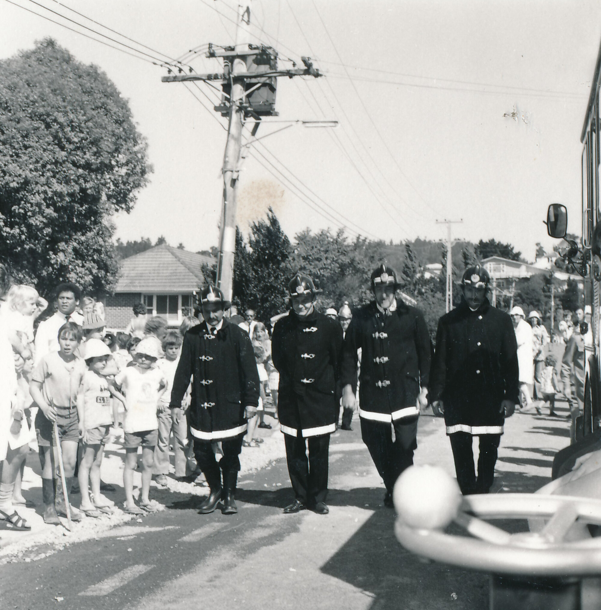 Silverstream Volunteer Fire Brigade; new station opening; November 1974