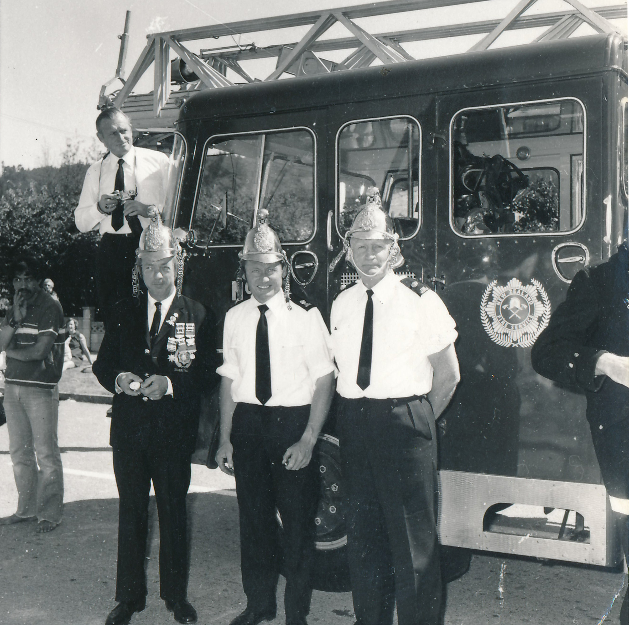 Silverstream Volunteer Fire Brigade; new station opening; November 1974