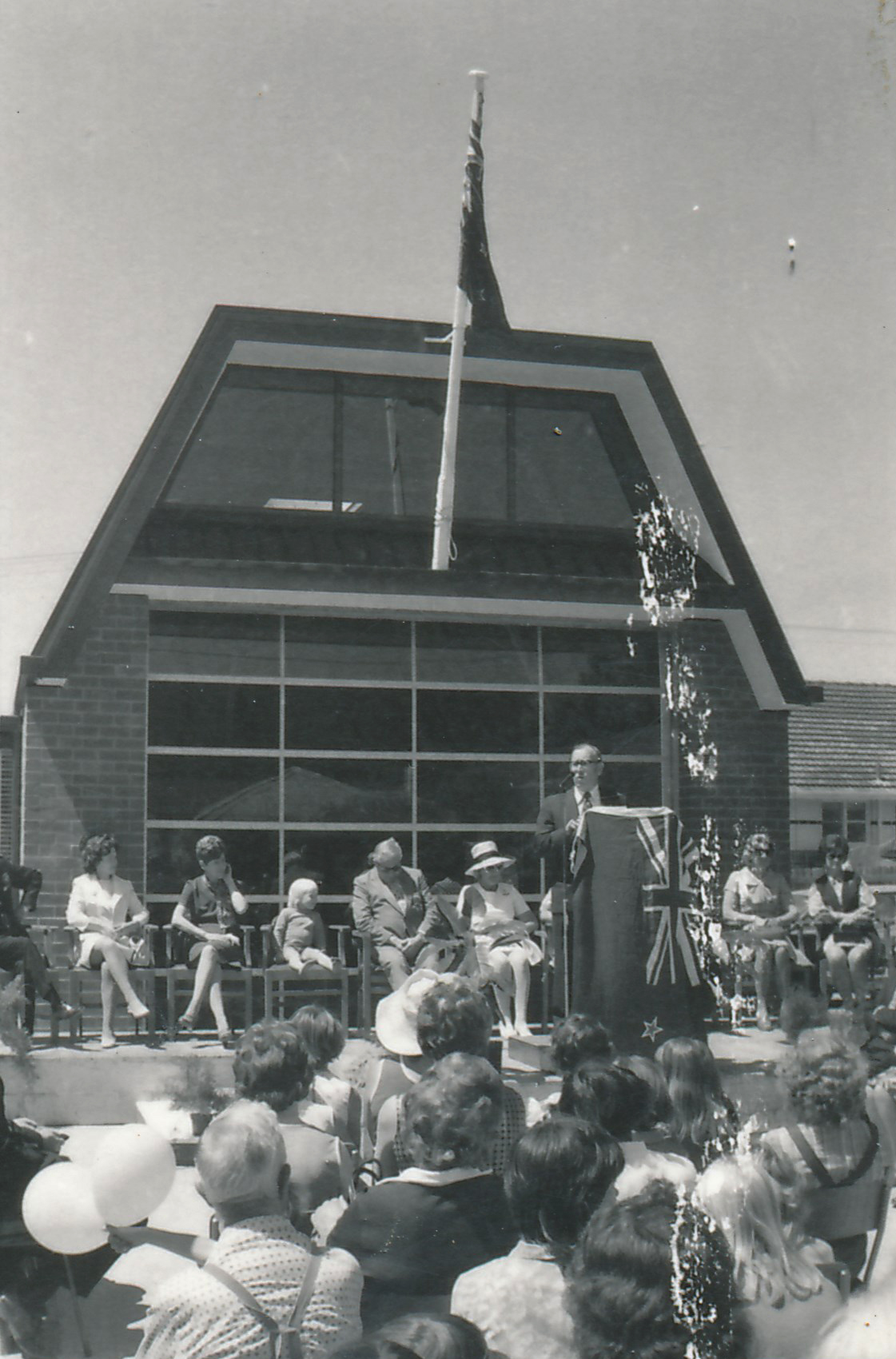 Silverstream Volunteer Fire Brigade; new station formal opening; November 1974; speaker unidentified