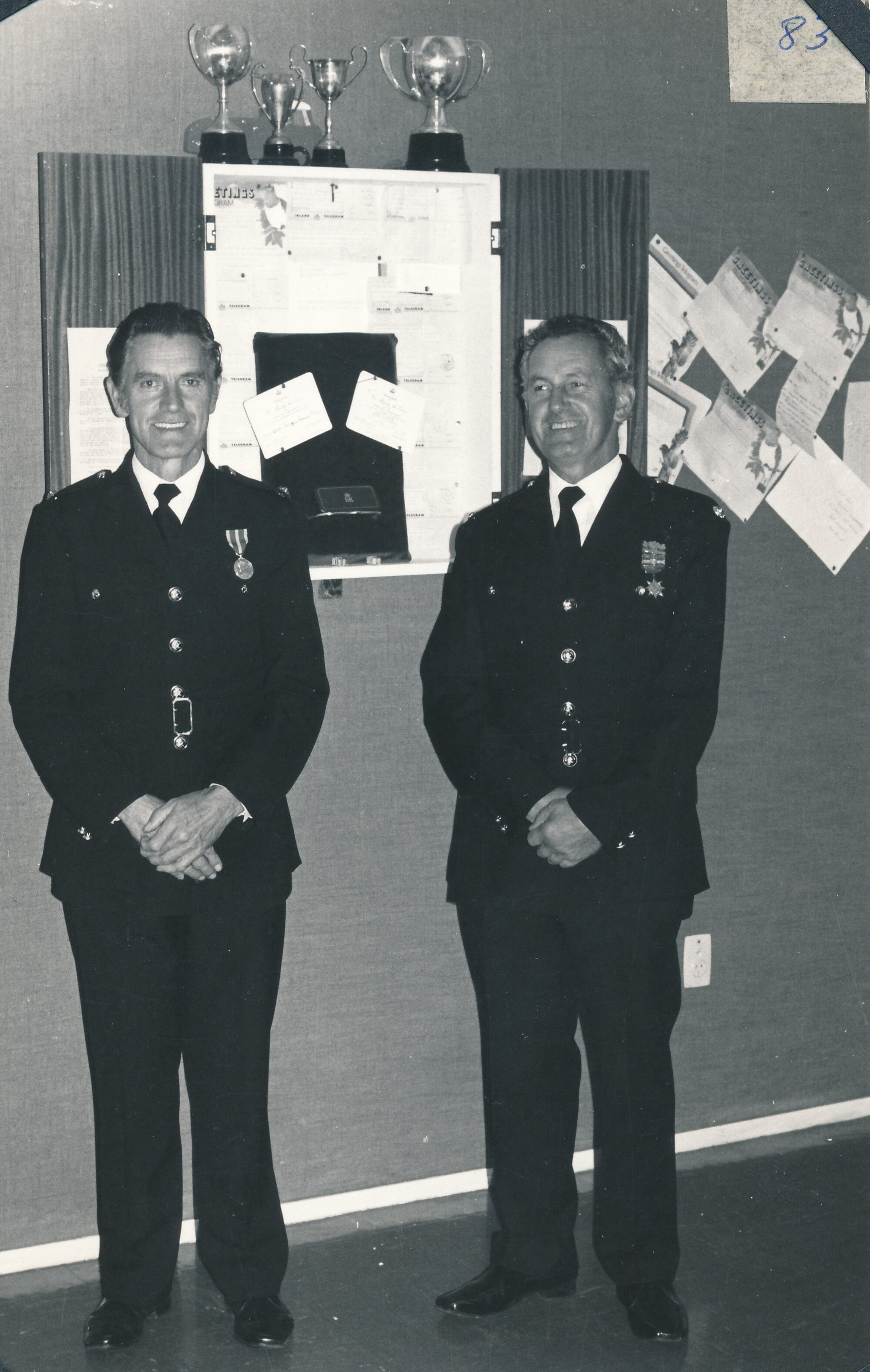 Silverstream Volunteer Fire Brigade; awards; 1977; Honours night; Len Stringer awarded QFSM