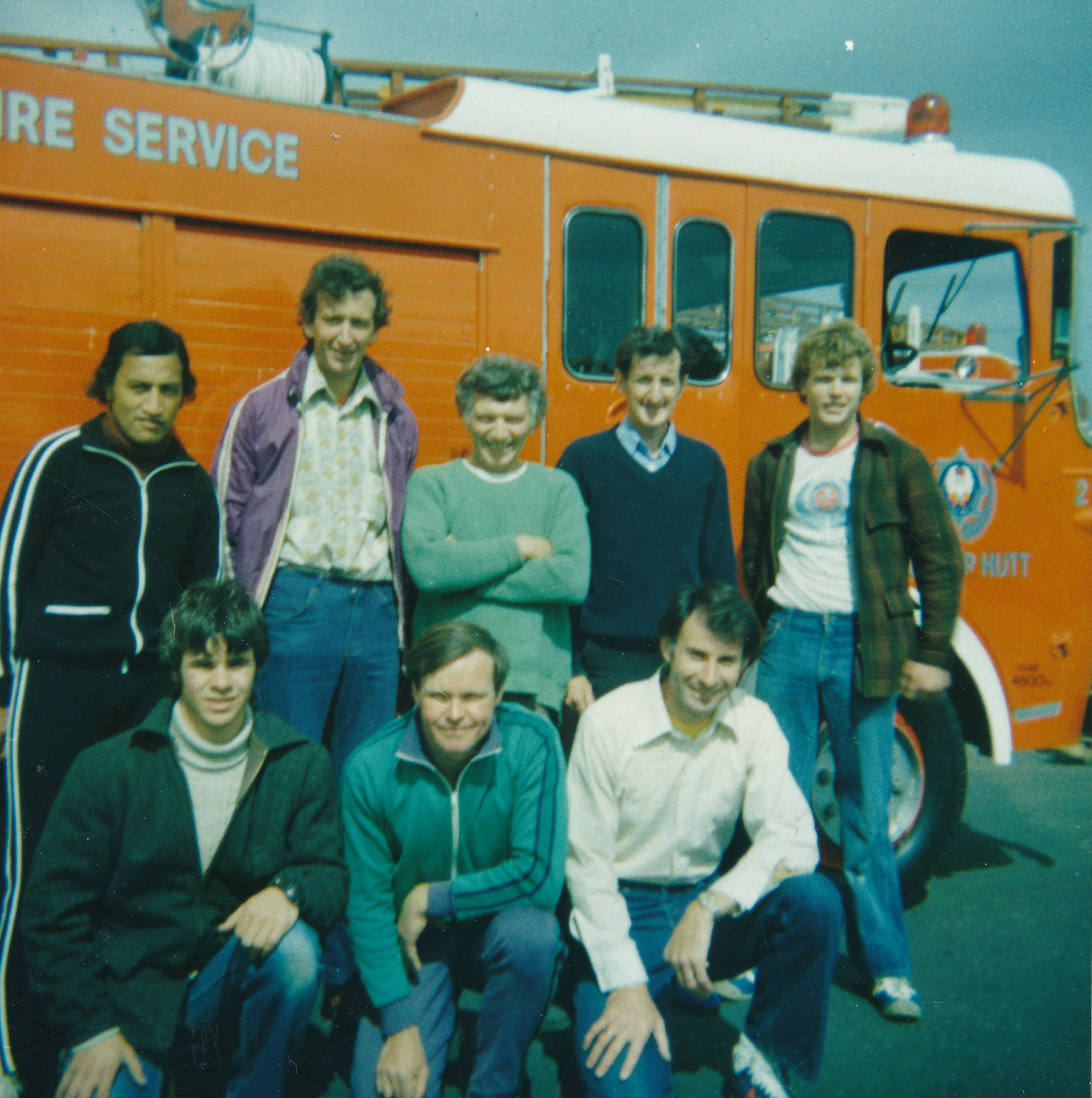 Silverstream Volunteer Fire Brigade group, 1975-1980