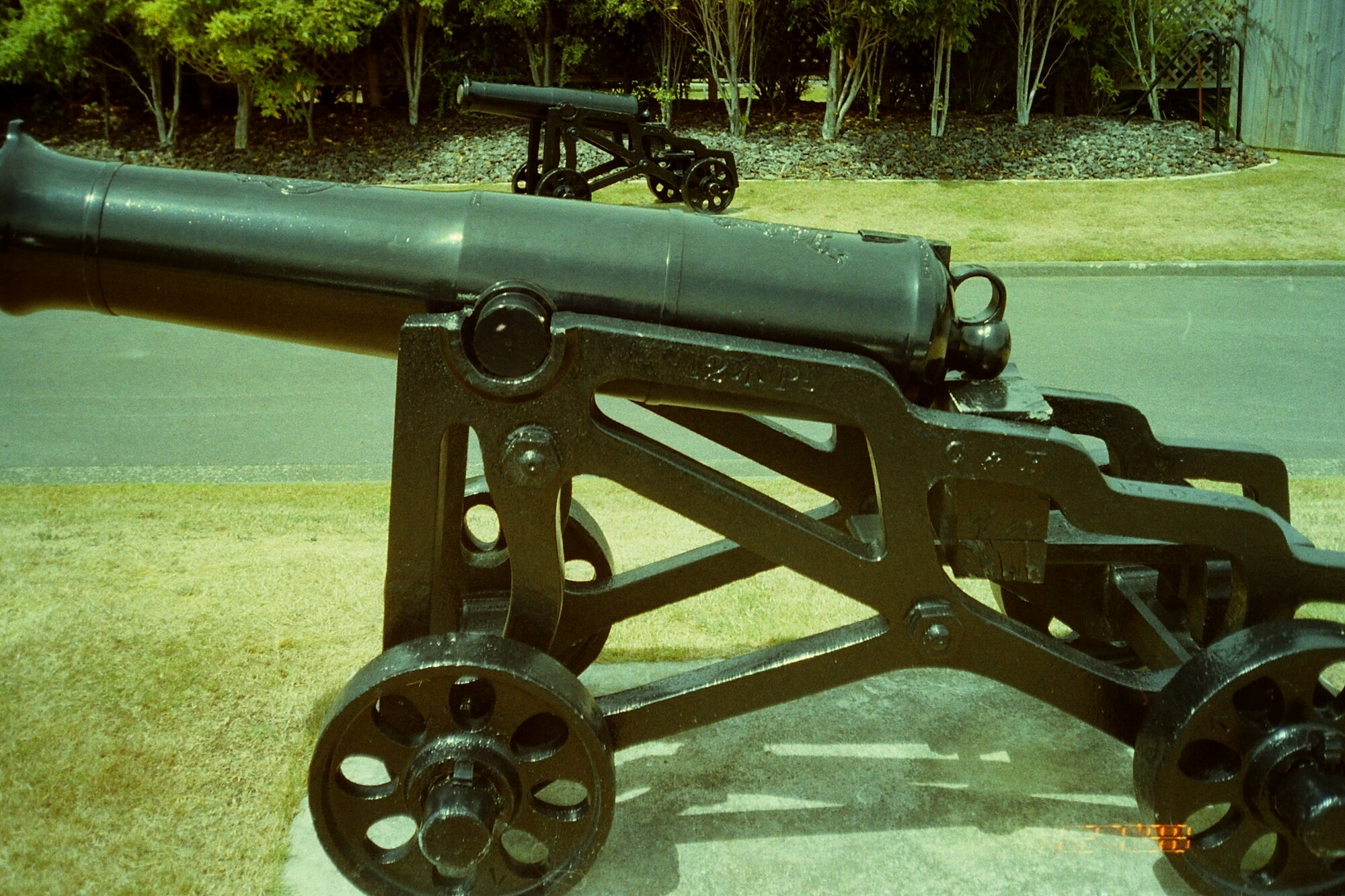 Trentham Camp guns; 24-pounder muzzle-loaders of 1855