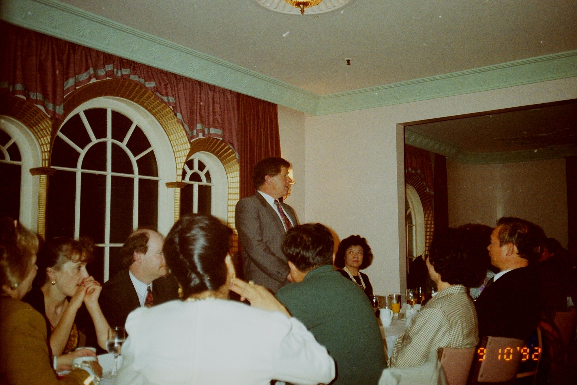 Craig's Flat ground-breaking; evening function; mayor Rex Kirton speaking.