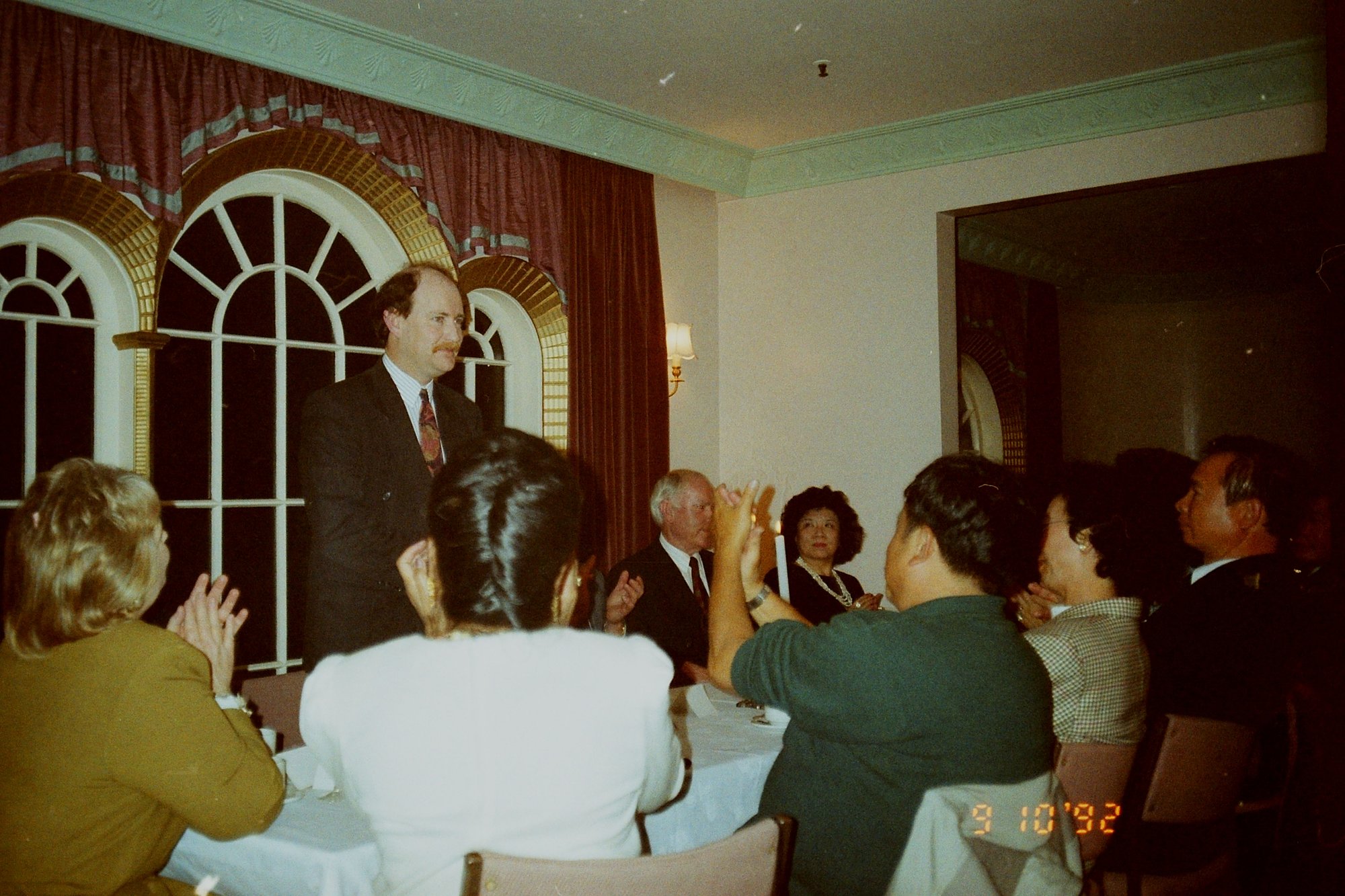 Craig's Flat ground-breaking; evening function; Peter McCardle, M P speaking