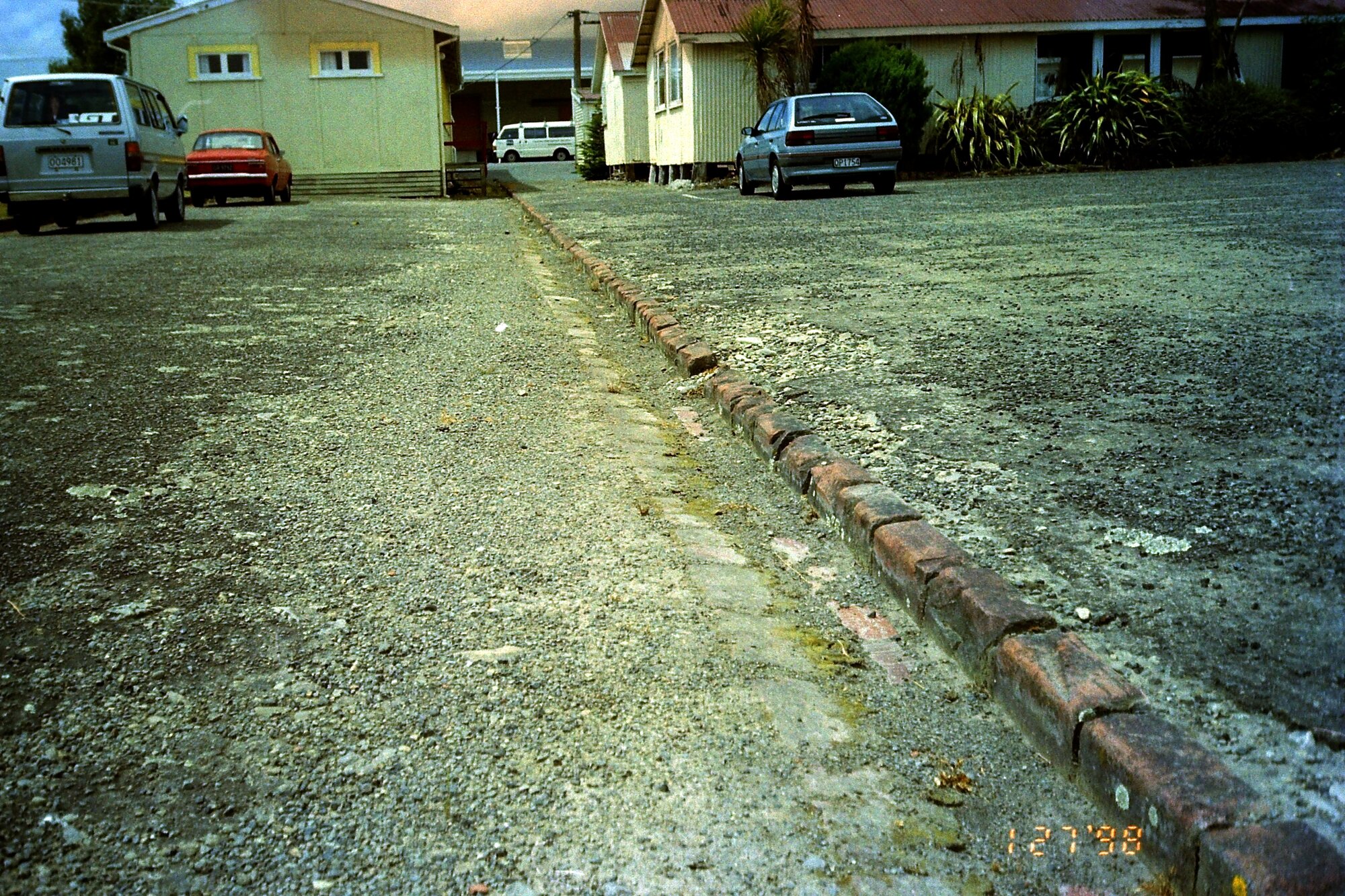 Trentham Camp; brick or stone kerbing