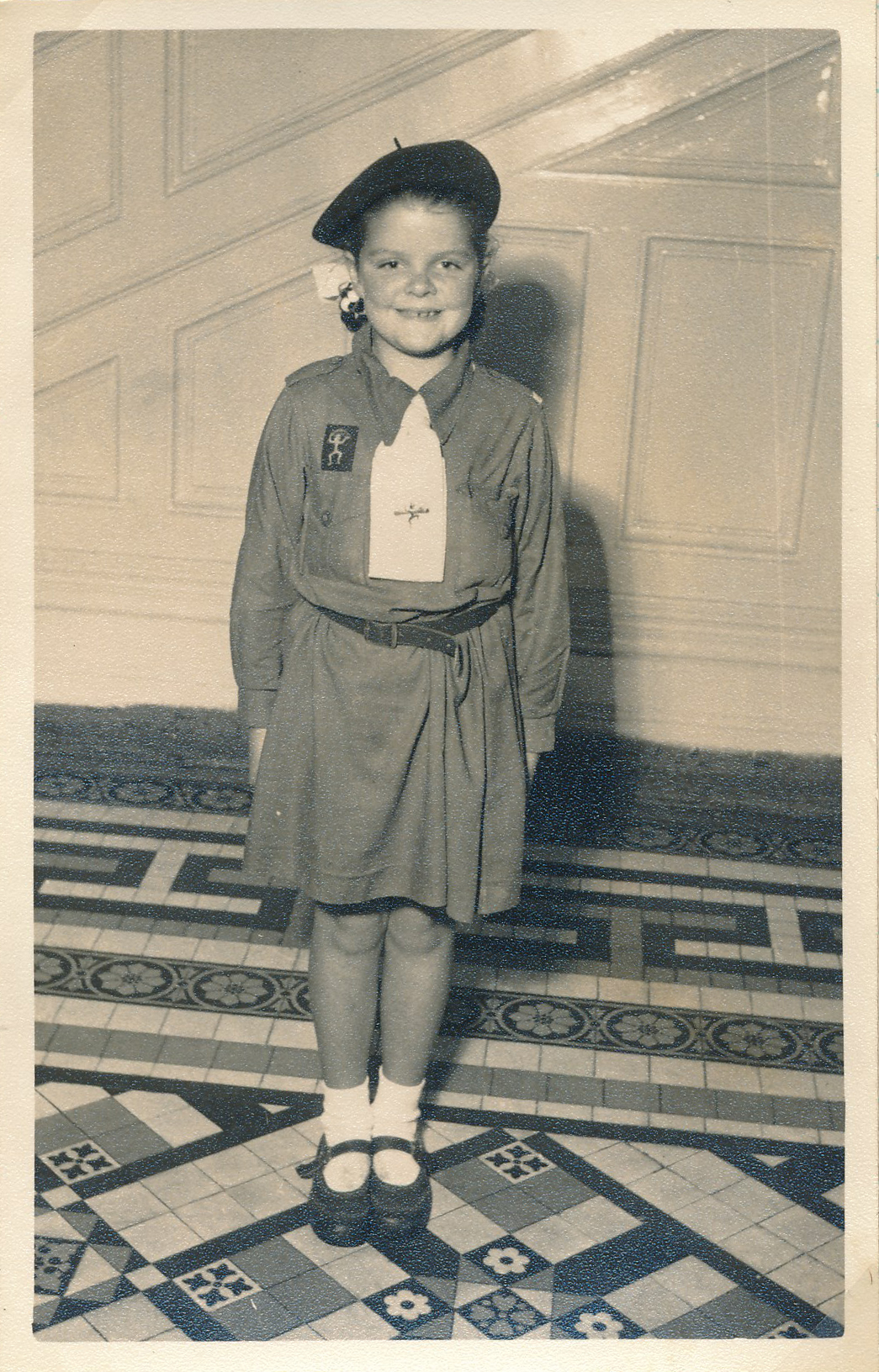 Carol Ross; Member of the 1st Upper Hutt Brownie Pack; ca 1950s