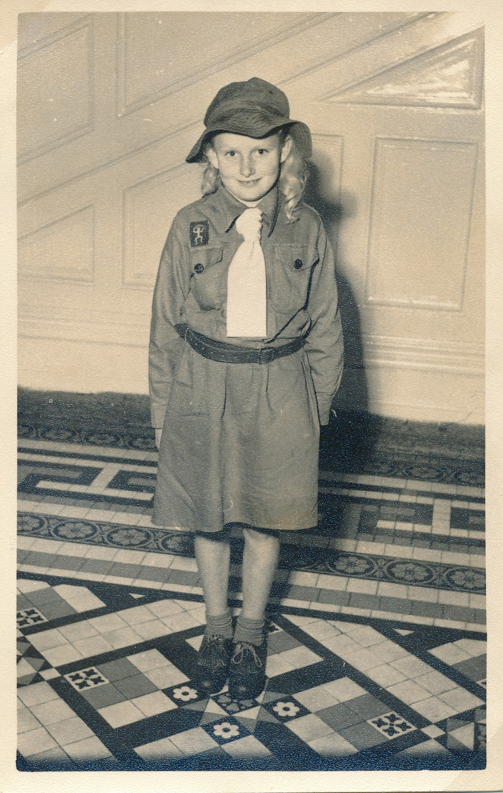 Janice Cook; Member of the 1st Upper Hutt Brownie Pack; ca 1950s