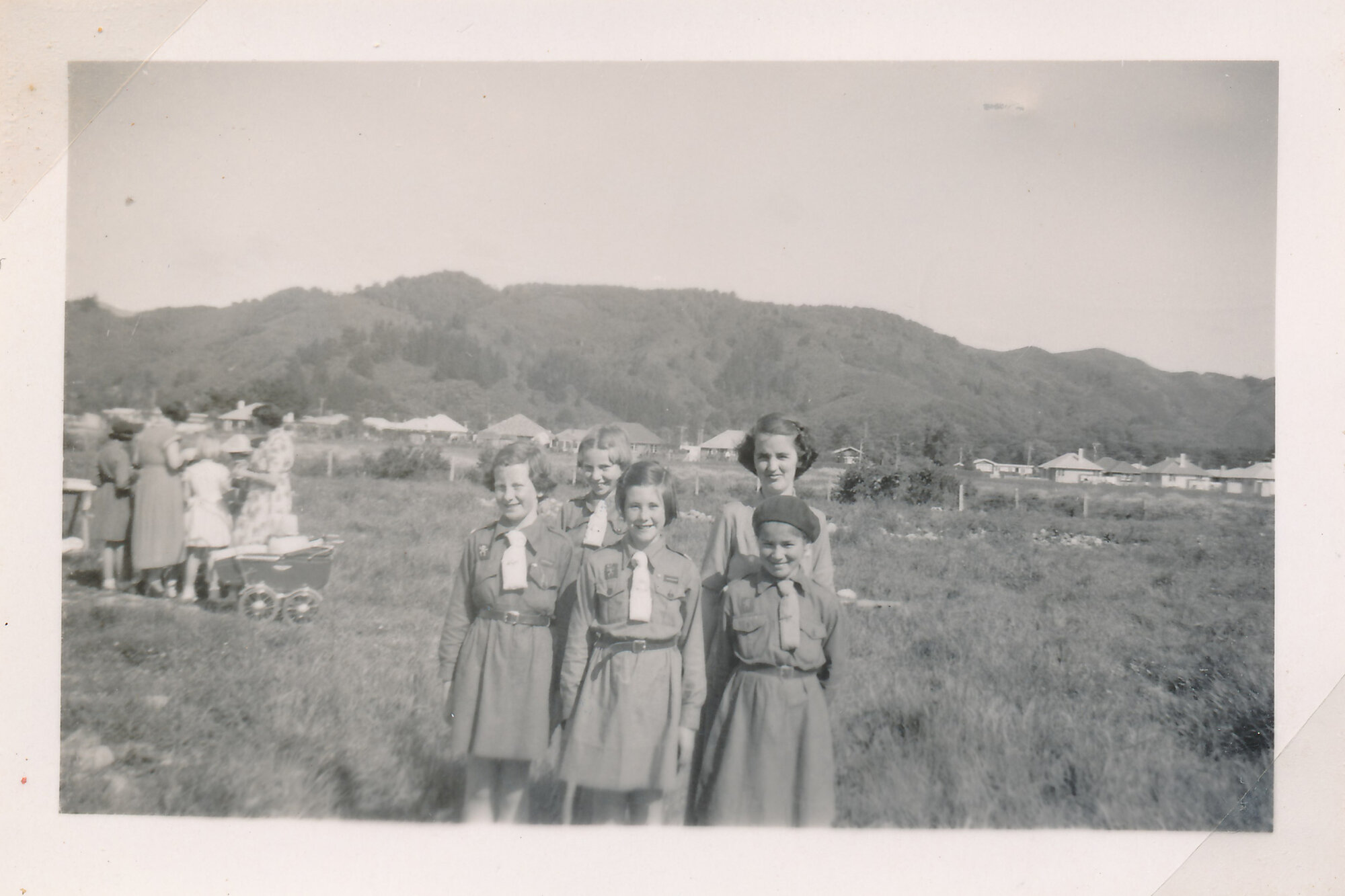 Members of the 1st Upper Hutt Brownie Pack; ca 1950s