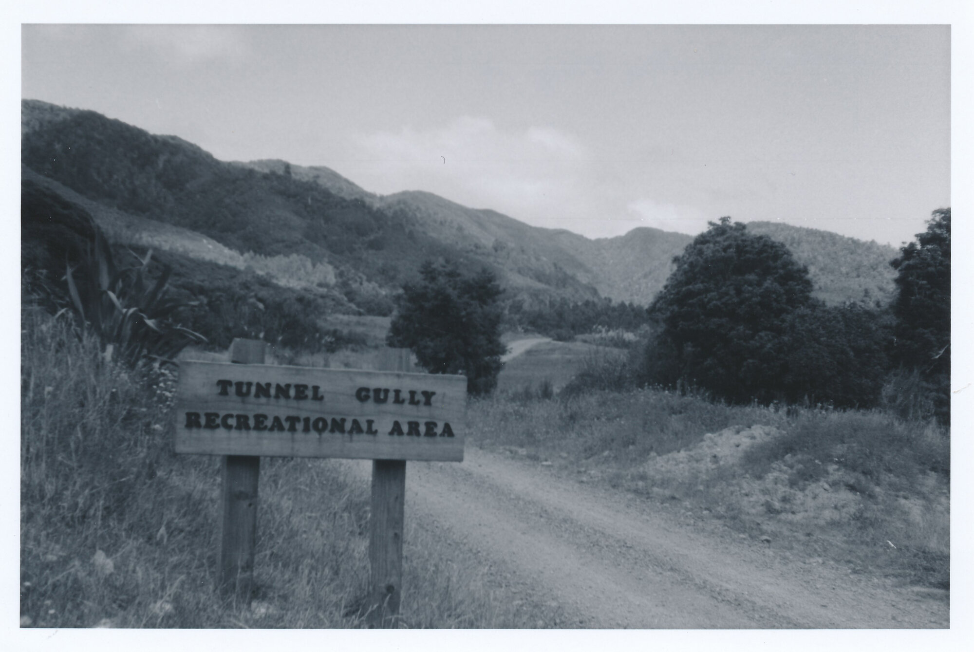 Tunnel Gully Recreational Area entrance; ca 1990s