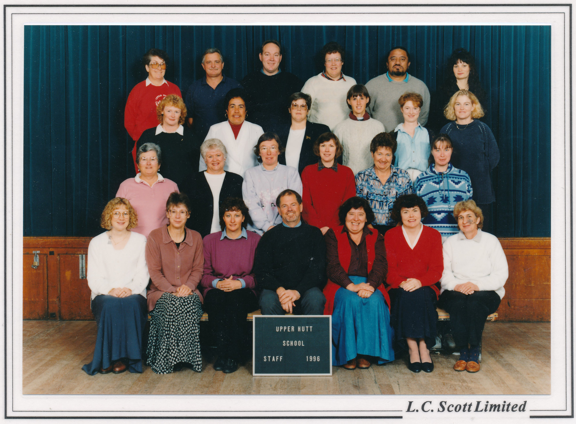 Upper Hutt School, Staff; 1996