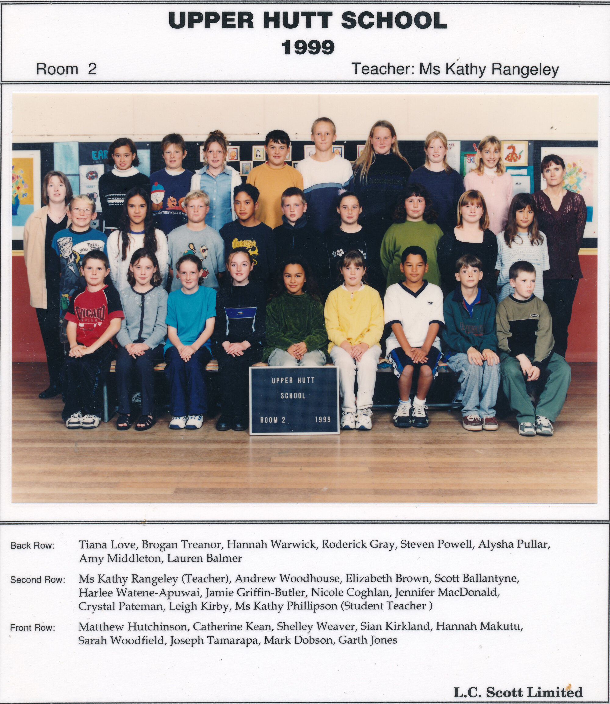 Upper Hutt School, Room 2; 1999