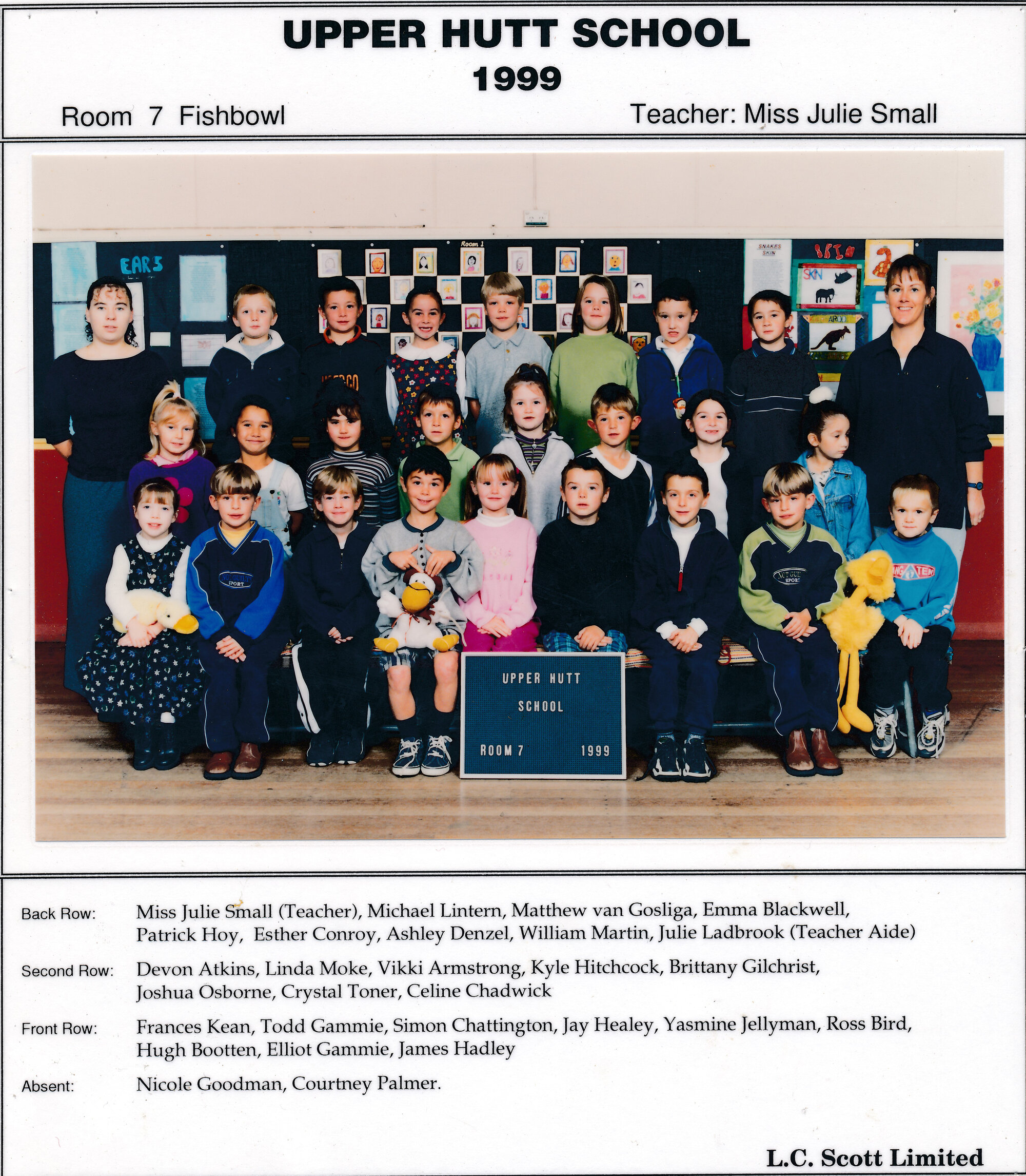 Upper Hutt School, Room 7; 1999