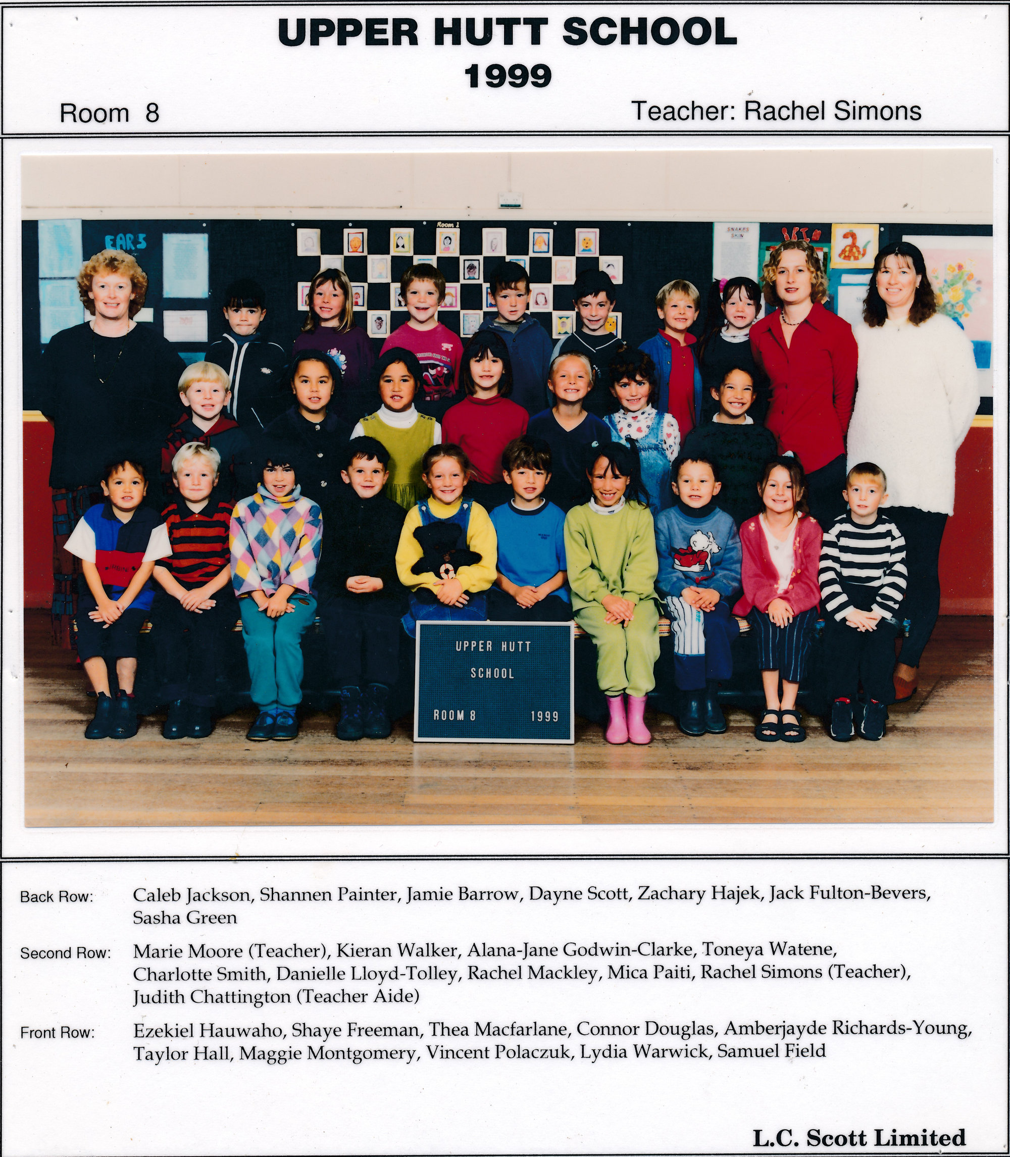 Upper Hutt School, Room 8; 1999