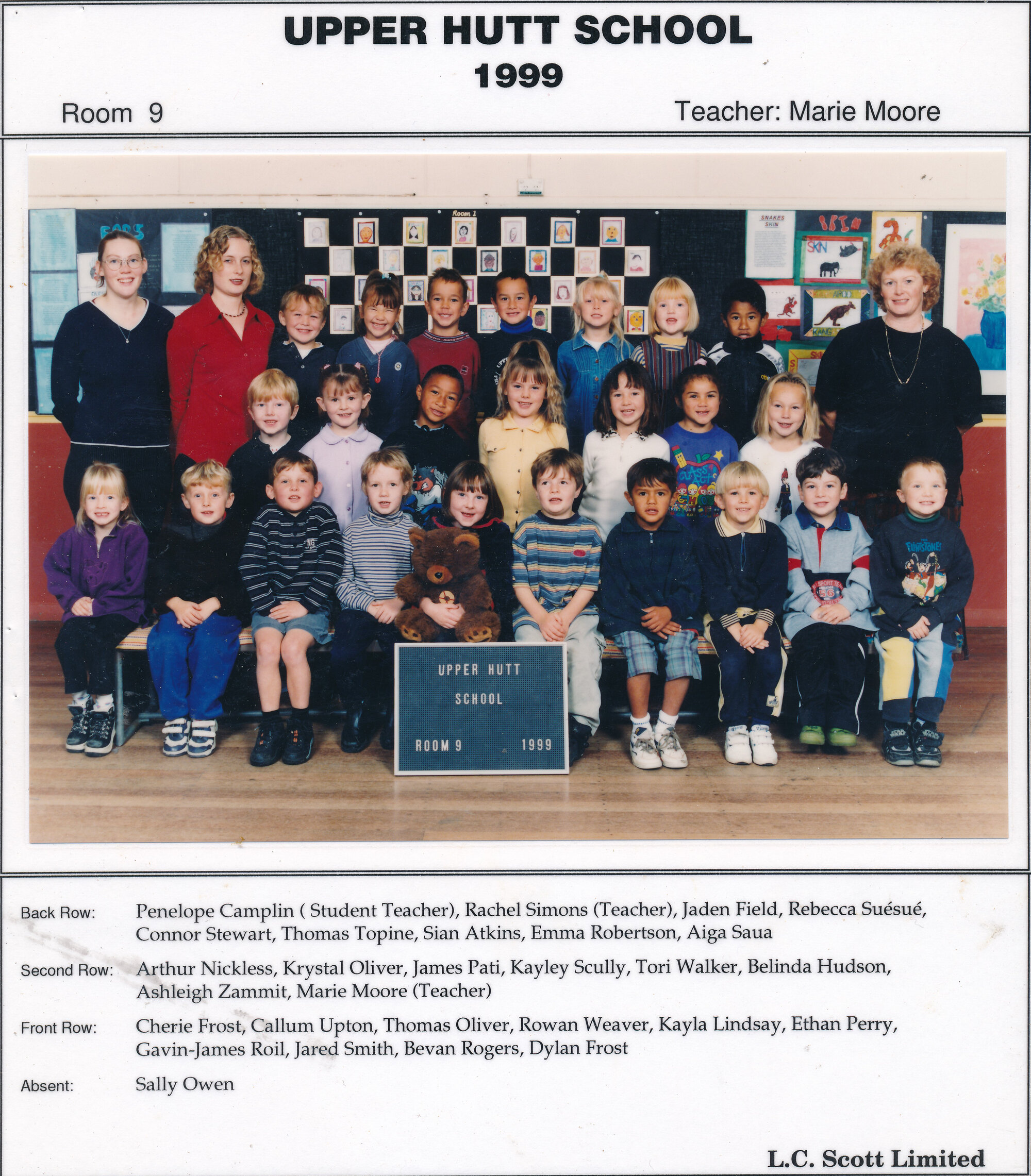 Upper Hutt School, Room 9; 1999