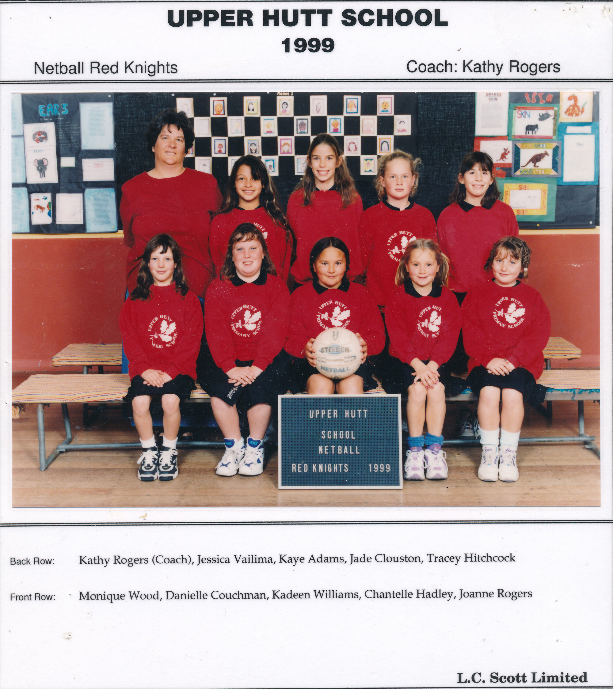 Upper Hutt School, Netball 'Red Knights'; 1999