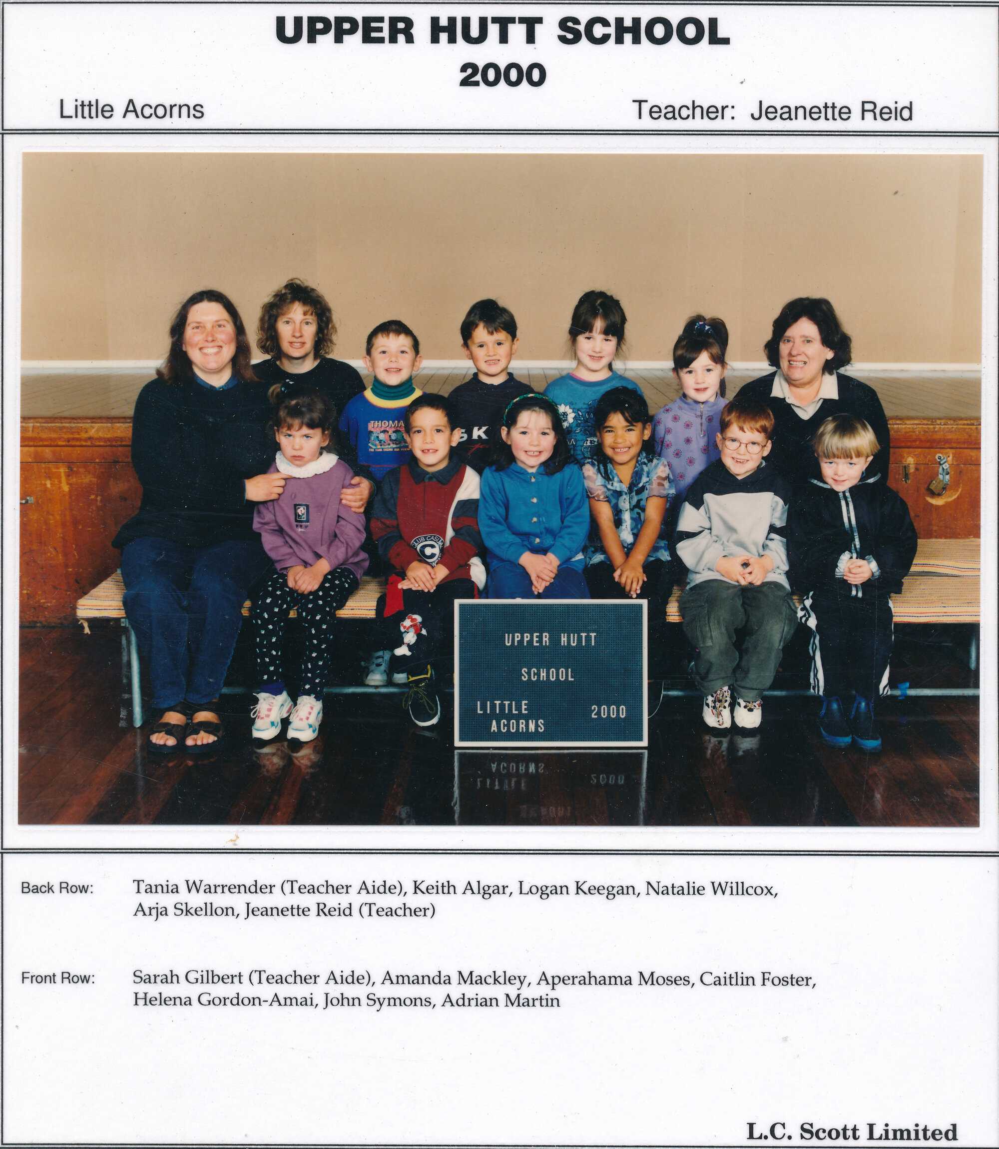 Upper Hutt School, 'Little Acorns'; 2000