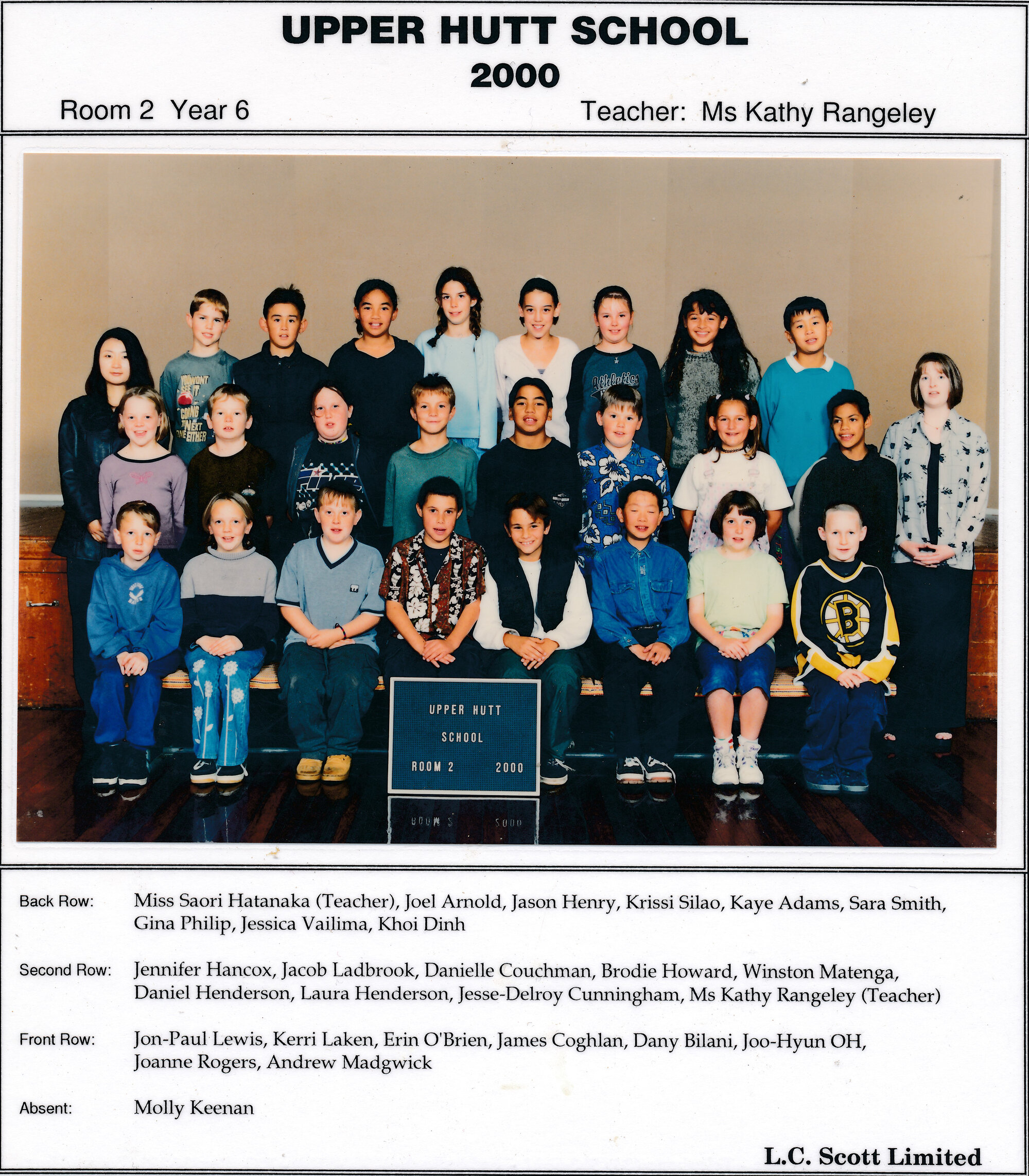 Upper Hutt School, Room 2; 2000