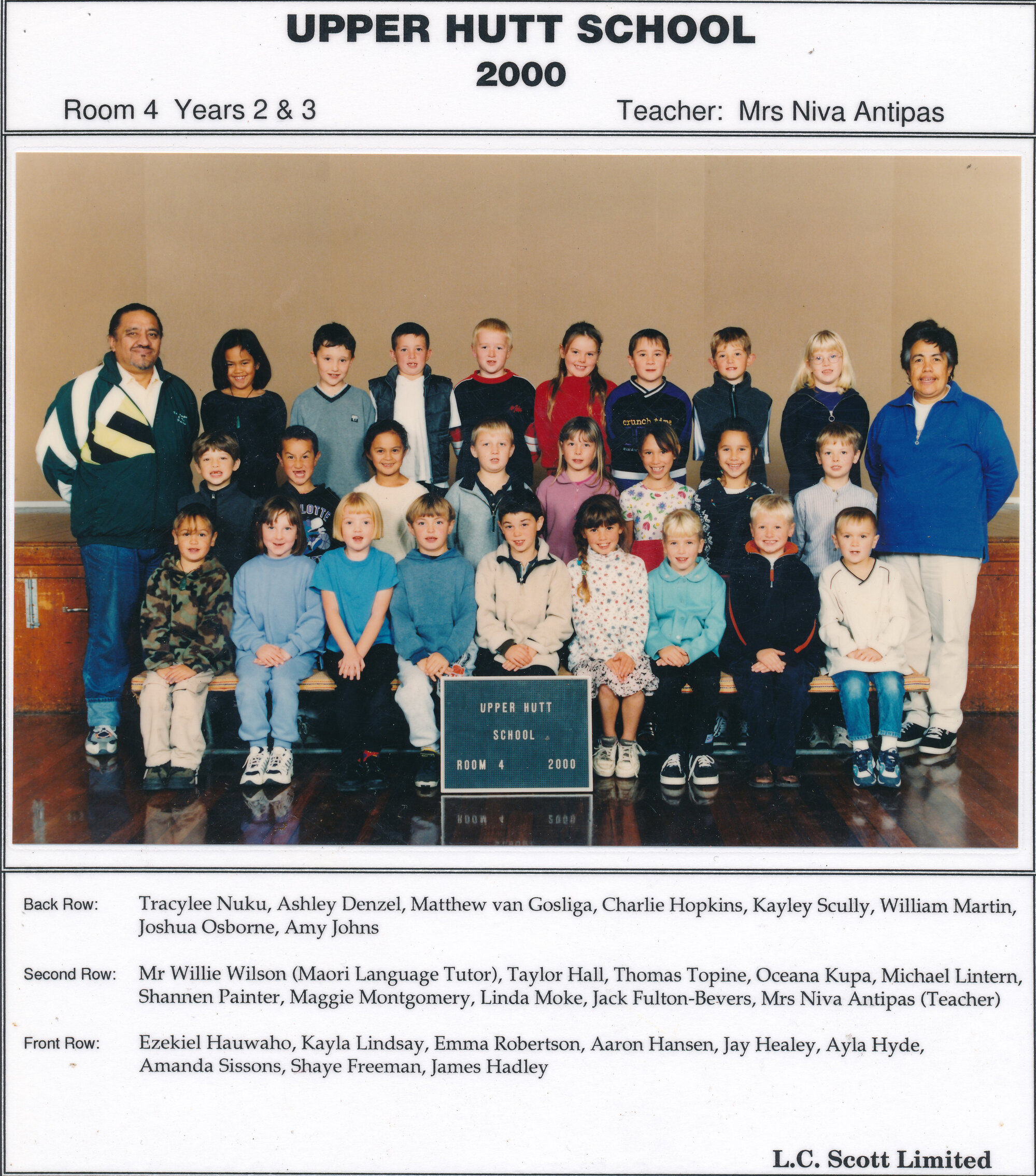 Upper Hutt School, Room 4; 2000