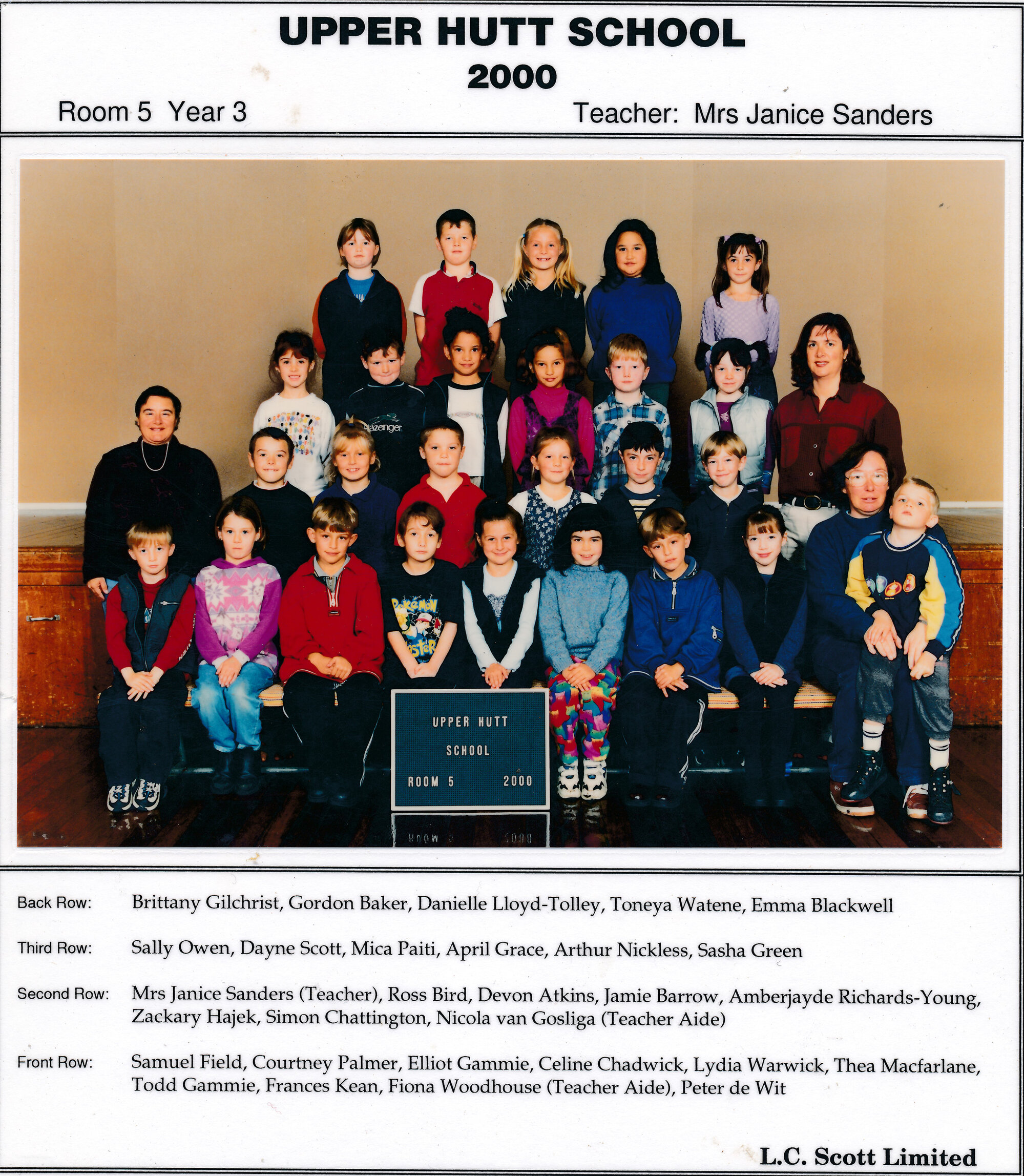 Upper Hutt School, Room 5; 2000