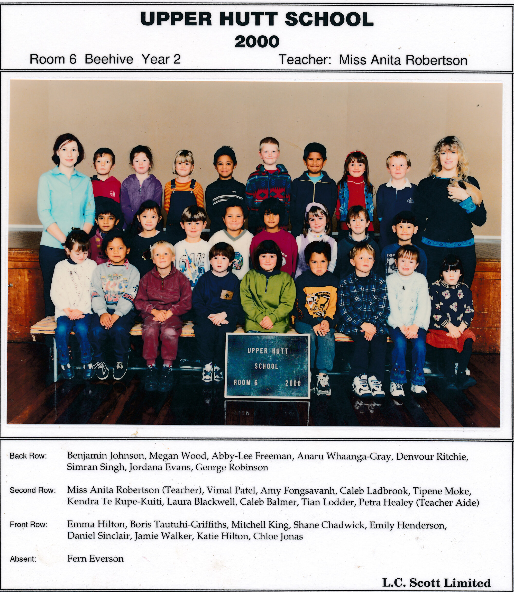 Upper Hutt School, Room 6; 2000