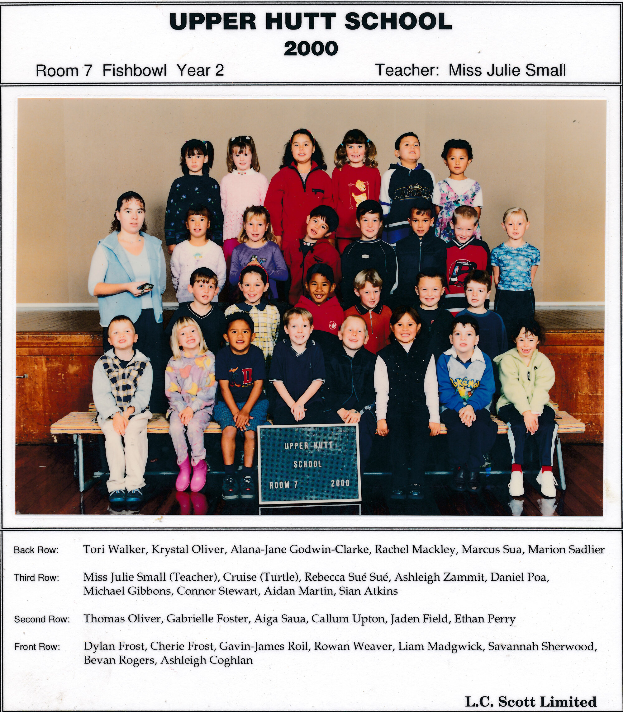 Upper Hutt School, Room 7; 2000