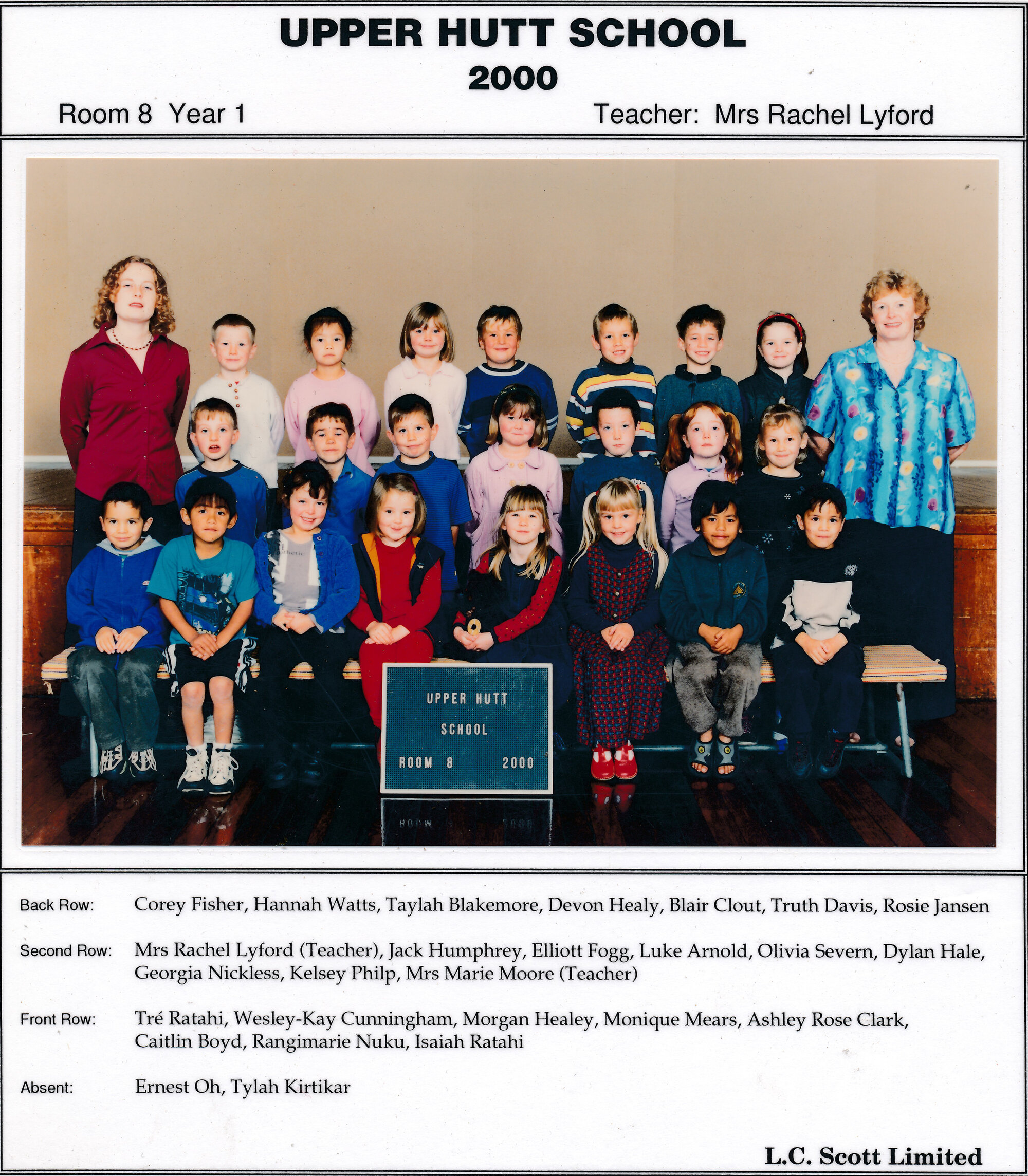 Upper Hutt School, Room 8; 2000