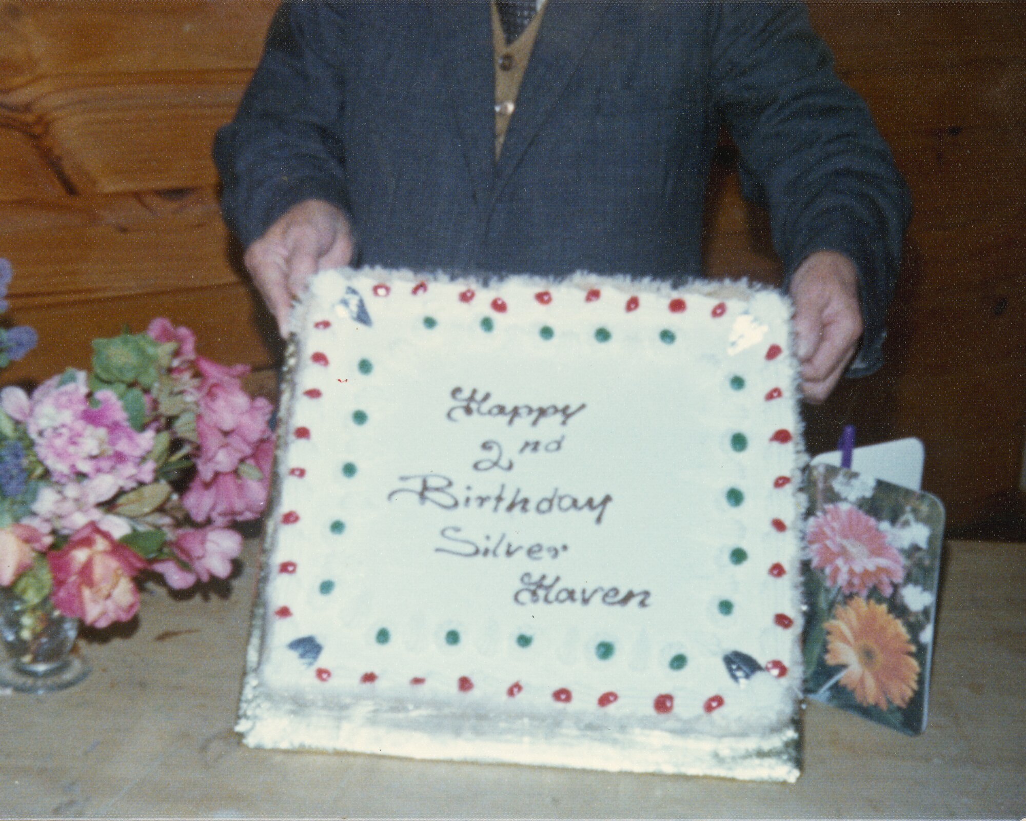 Silver Haven Social Club; cake celebrating 2nd birthday.