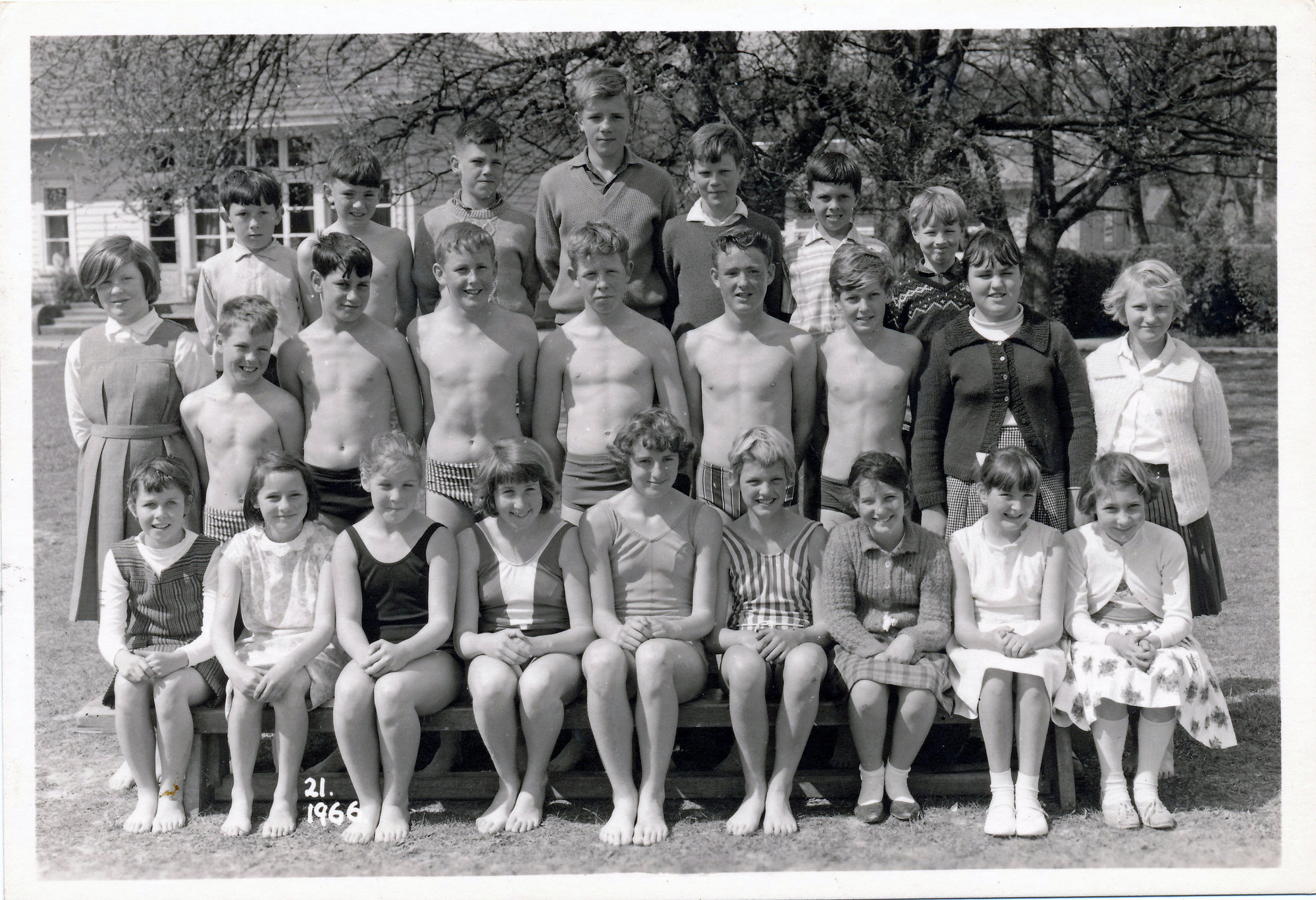 Upper Hutt School, unidentified swimming team; 1966