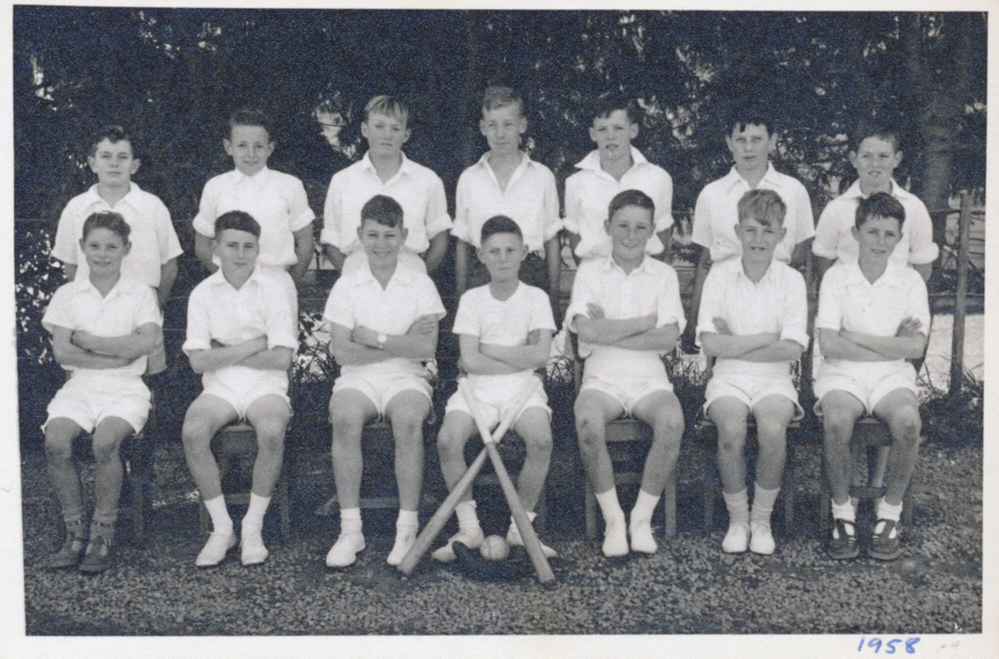 Upper Hutt School, boys' softball team; 1958