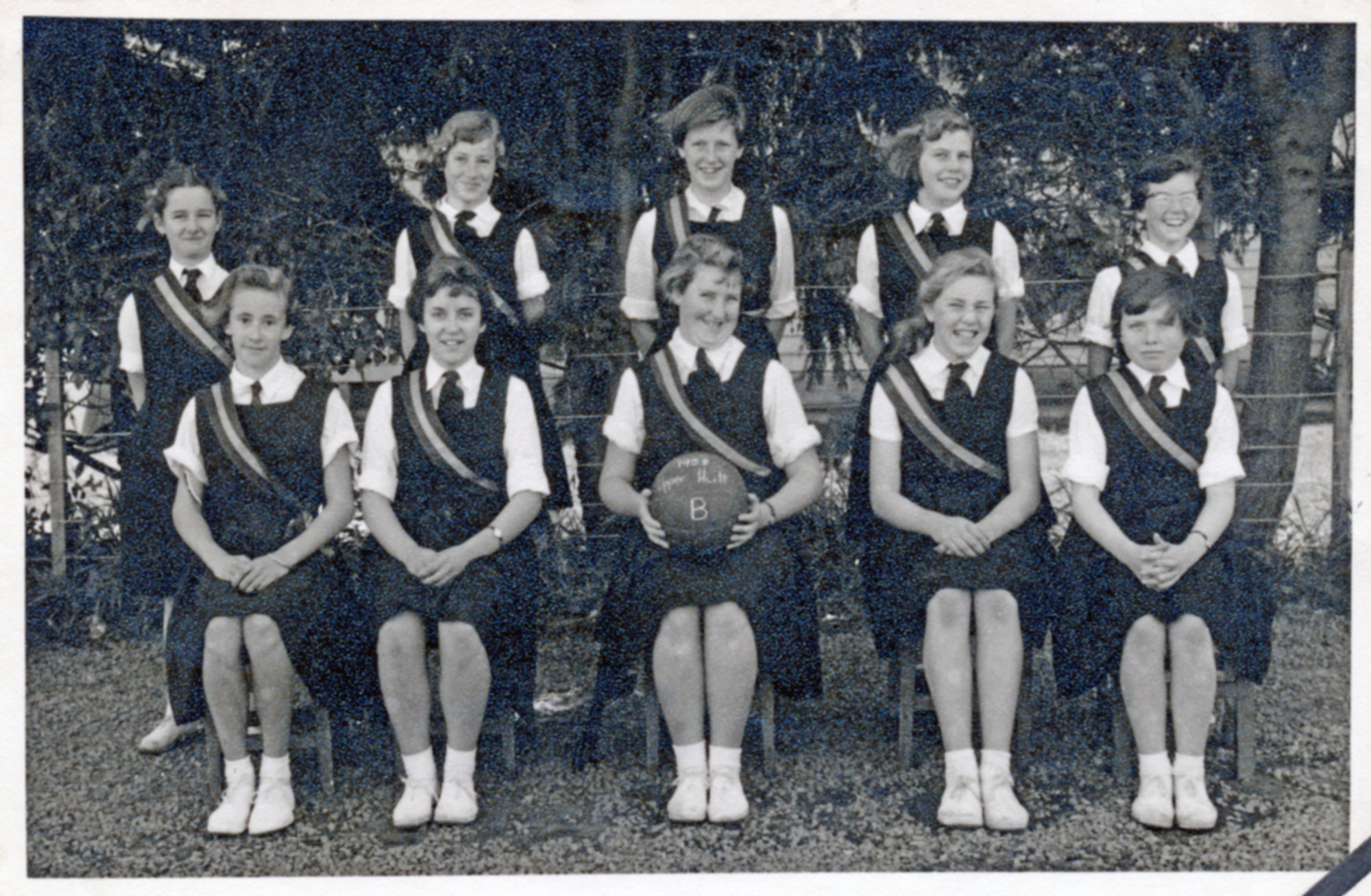 Upper Hutt School, Netball Team B; 1958