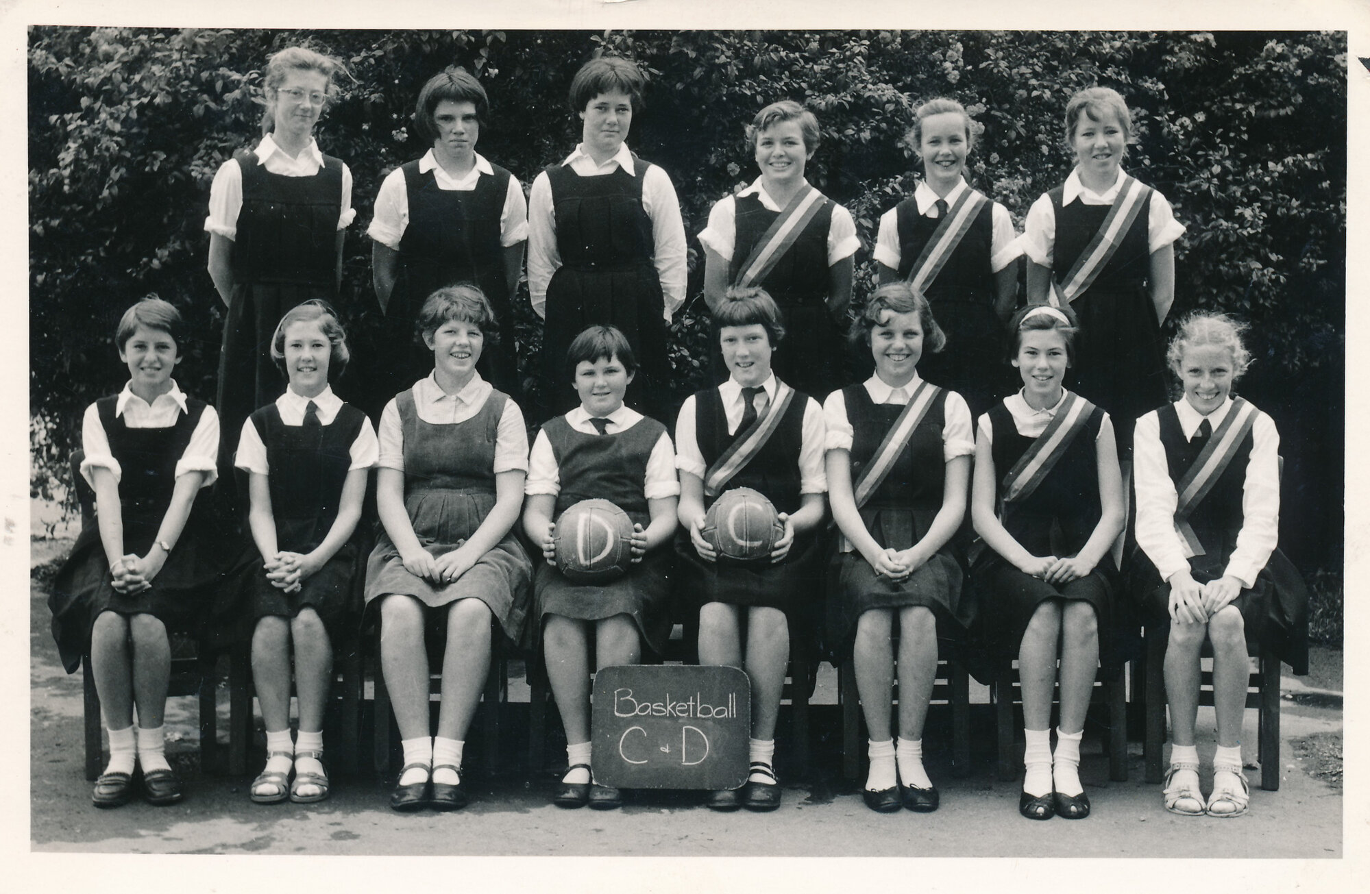 Upper Hutt School, Netball Teams C &amp; D; c.1960
