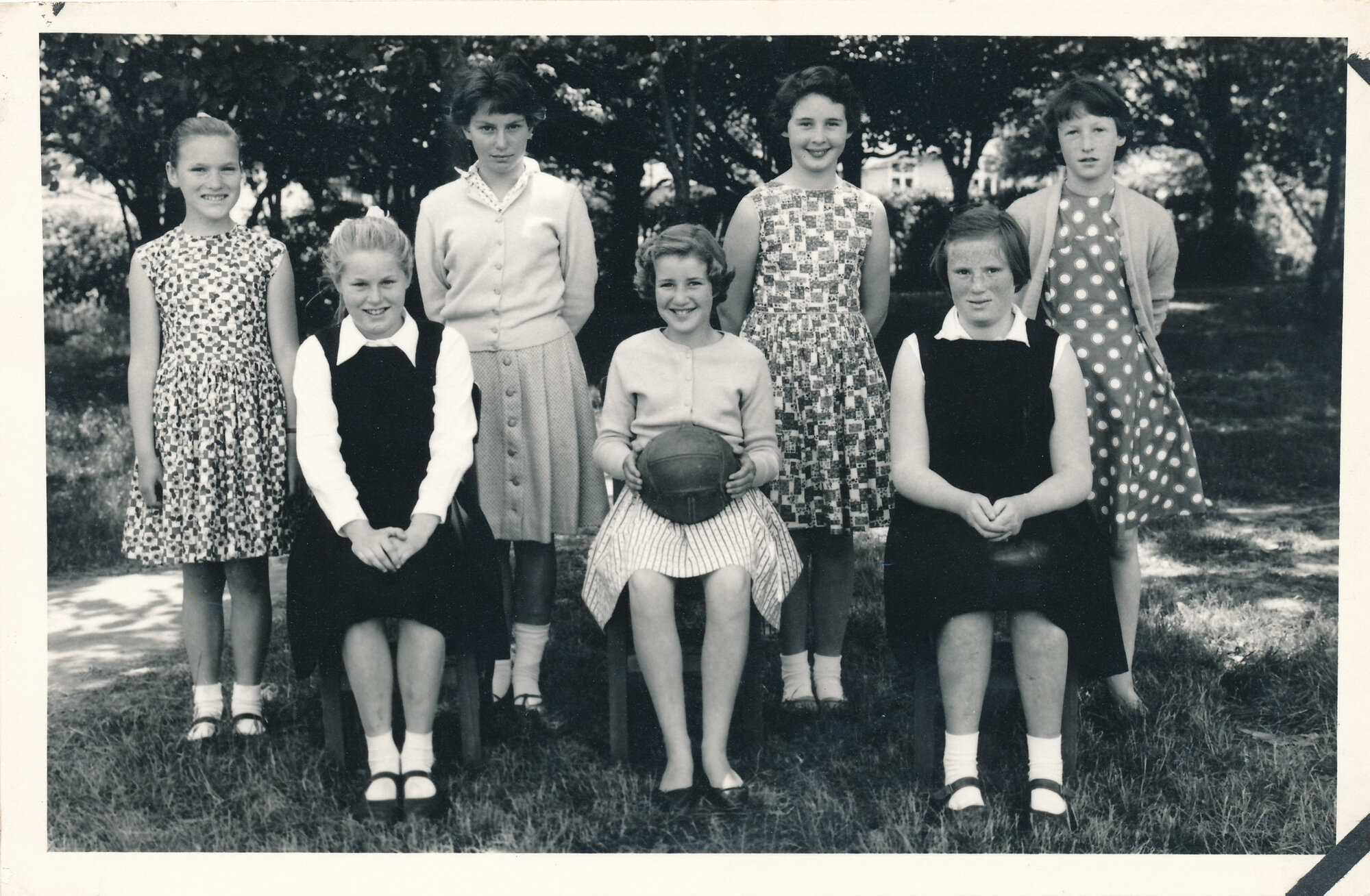 Upper Hutt School, unidentified netball team; c.1960