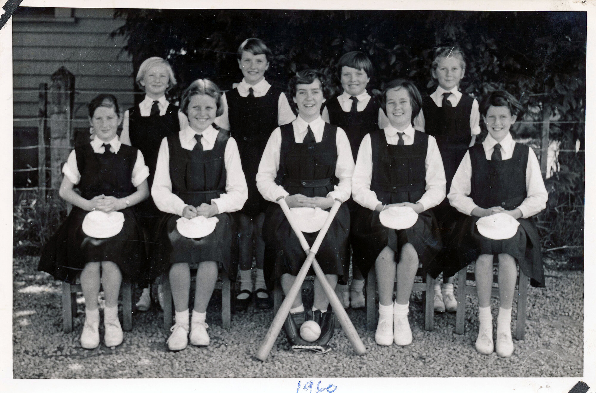 Upper Hutt School, girls' softball team; 1960
