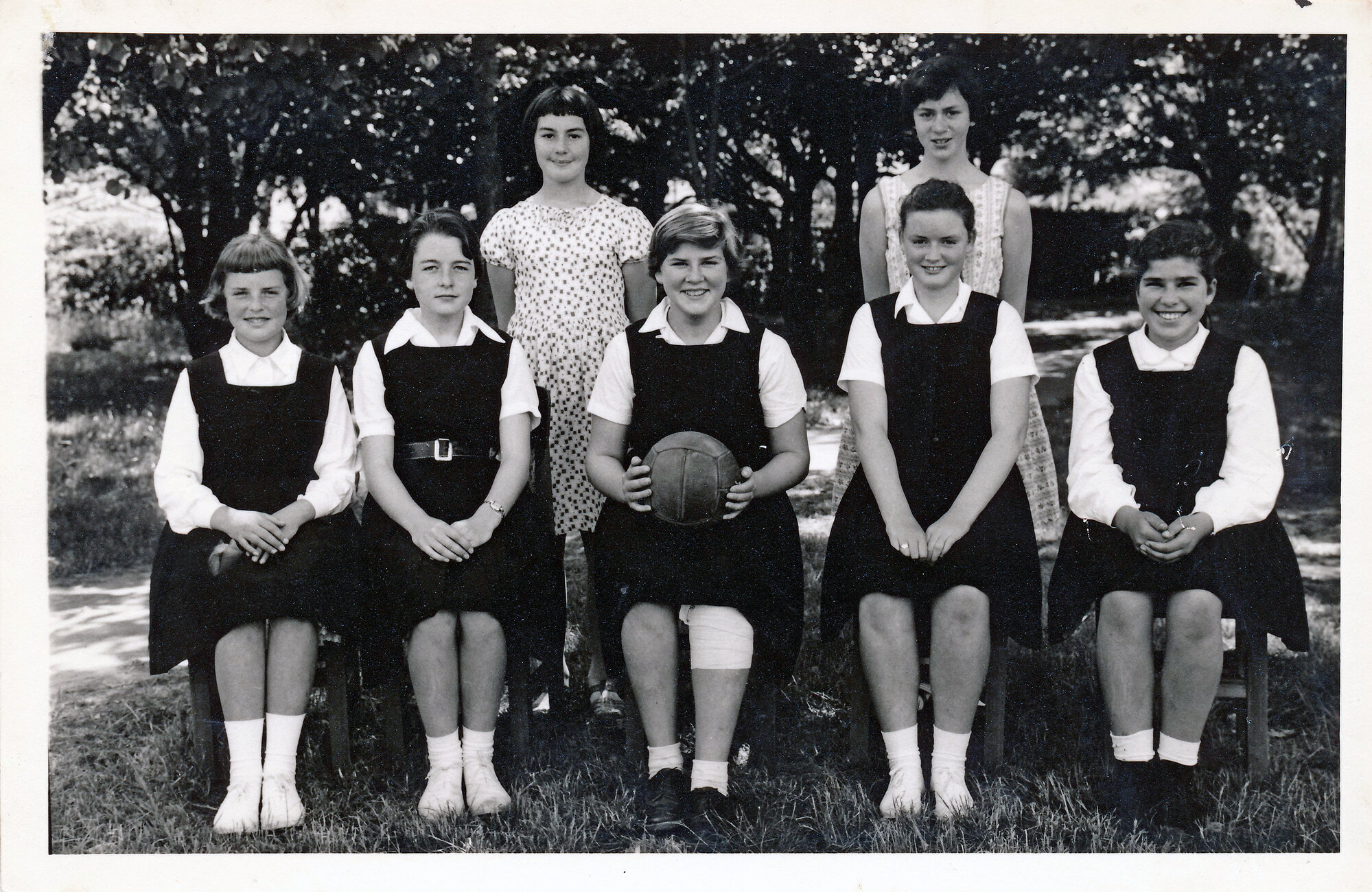 Upper Hutt School, unidentified netball team; c.1960