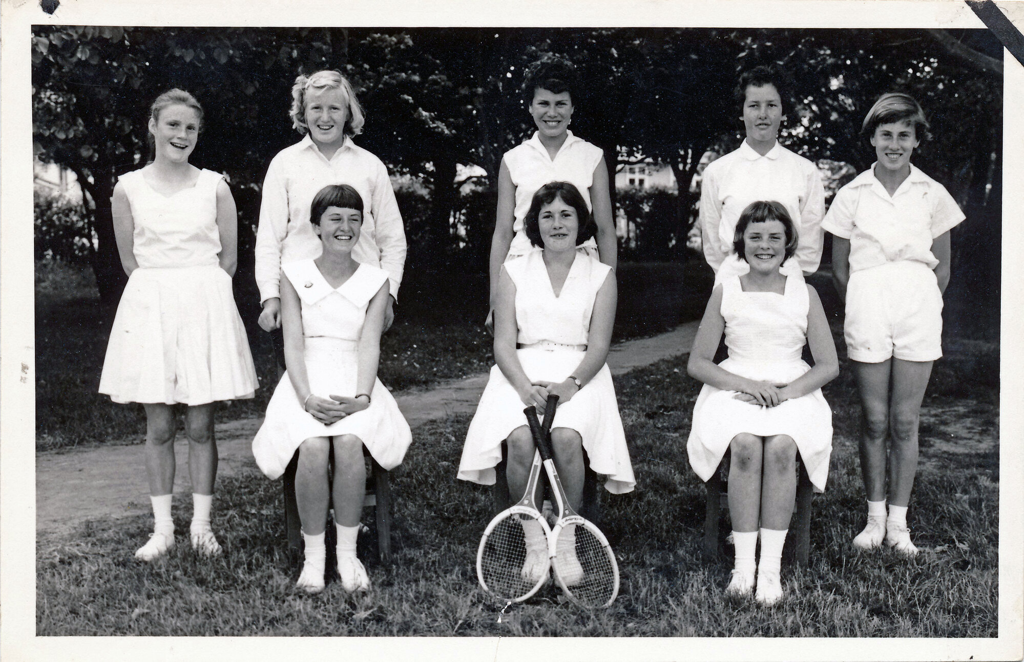 Upper Hutt School, girls' tennis team; c.1960