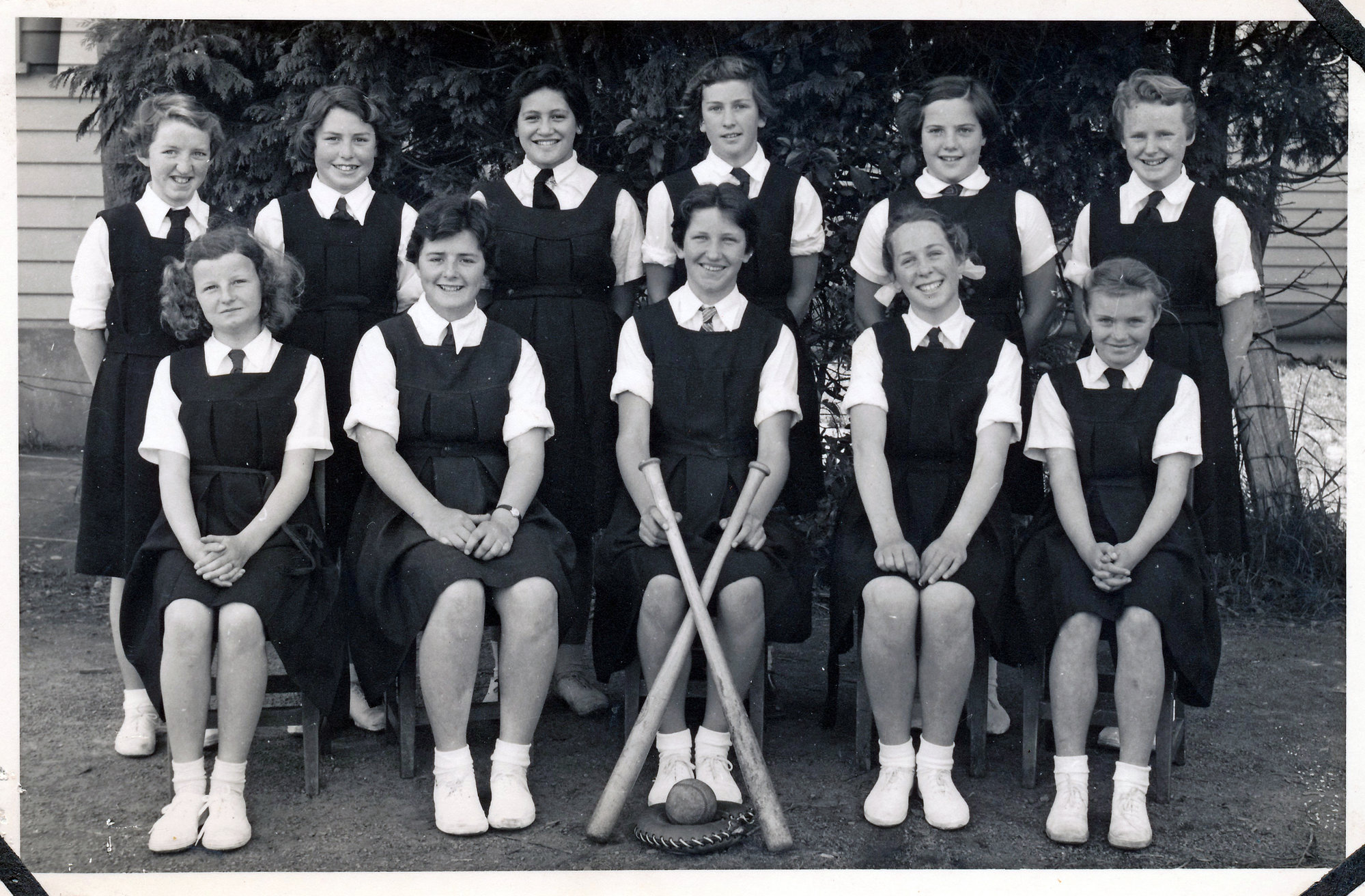 Upper Hutt School, girls' softball team; c.1960