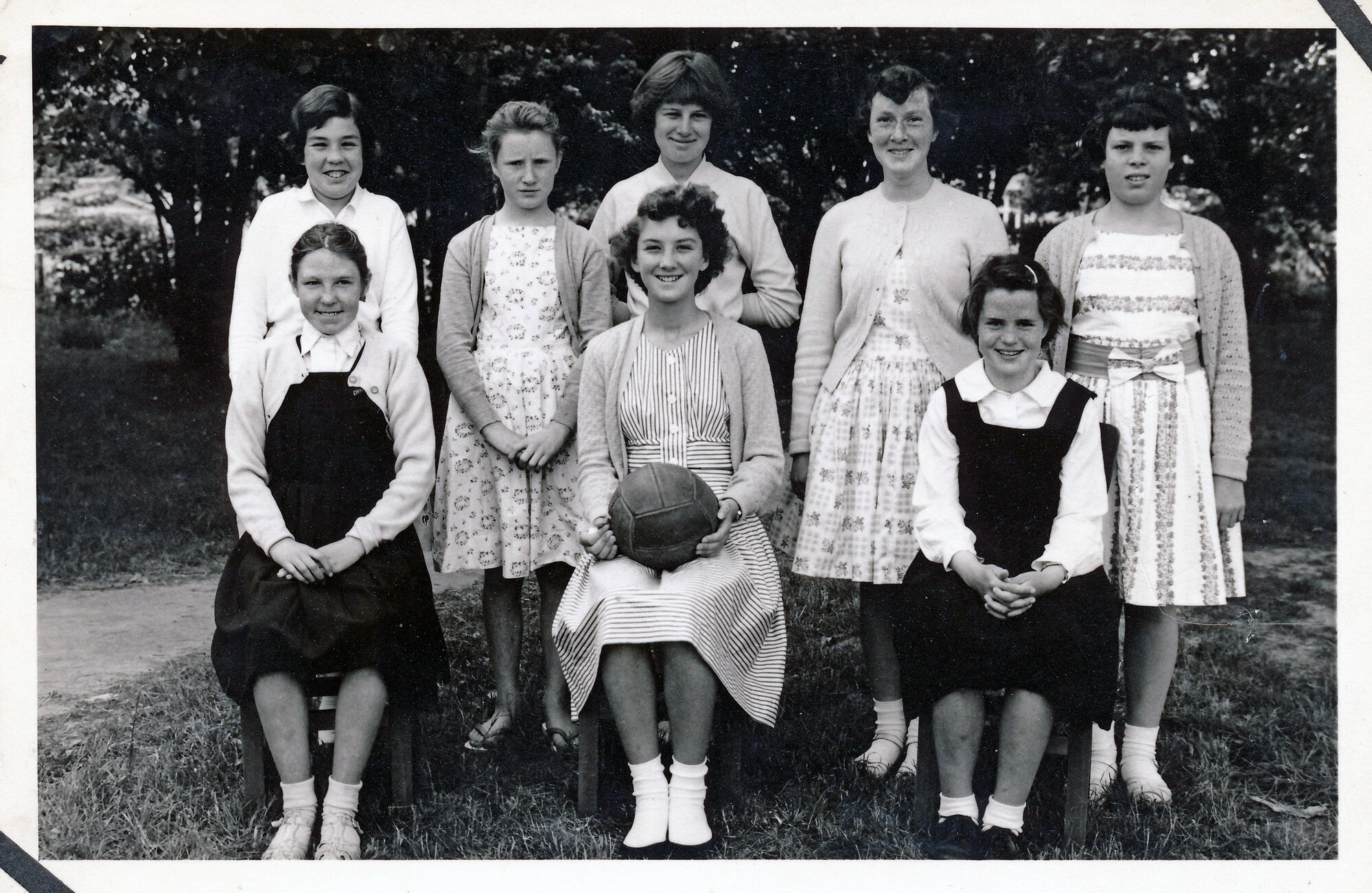 Upper Hutt School, unidentified netball team; c.1960