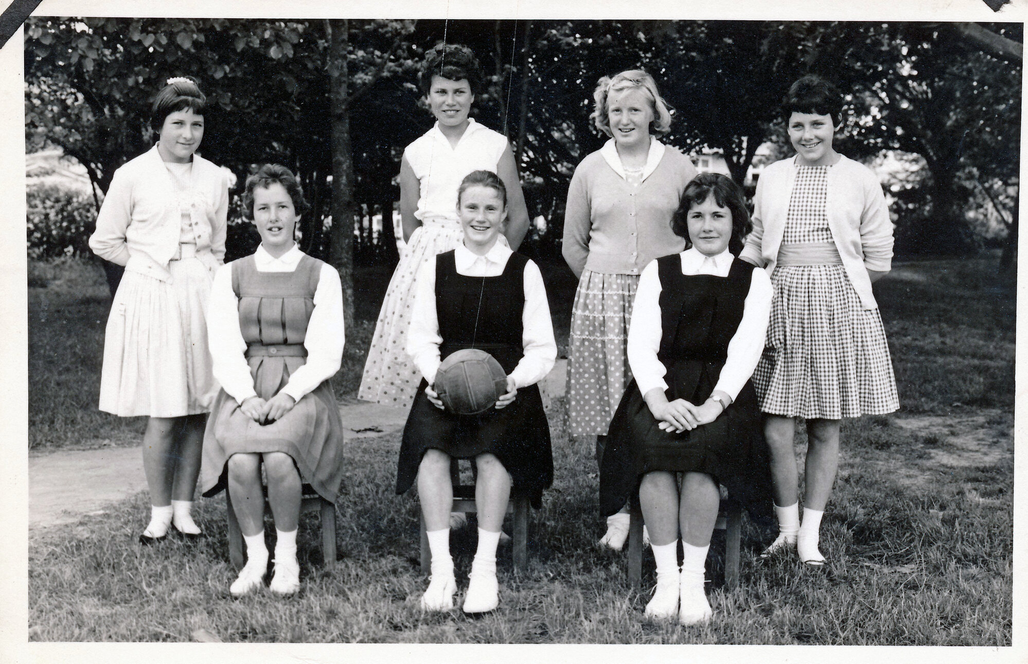 Upper Hutt School, unidentified netball team; c.1960